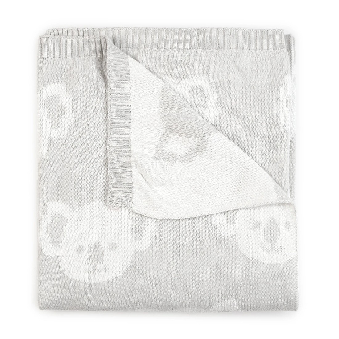 2 Jacquard Cotton Blanket - Koala, 2 of 5