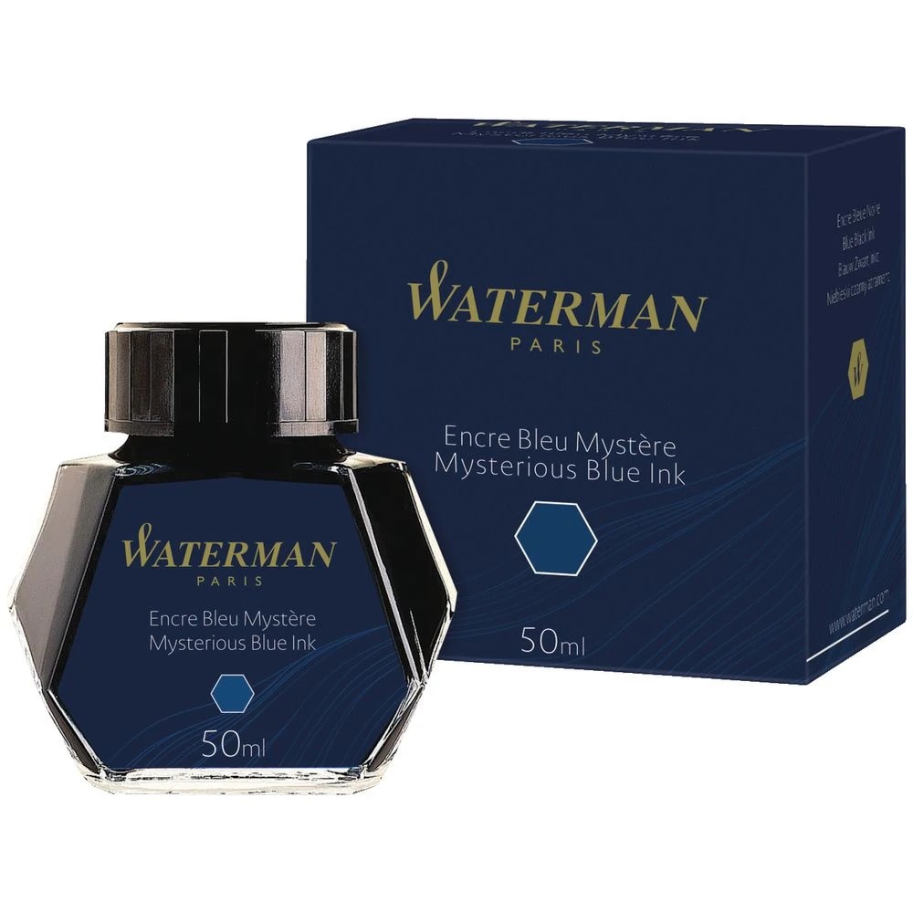 3 Waterman Bottled Ink Mysterious Blue 50 mL, 3 of 4
