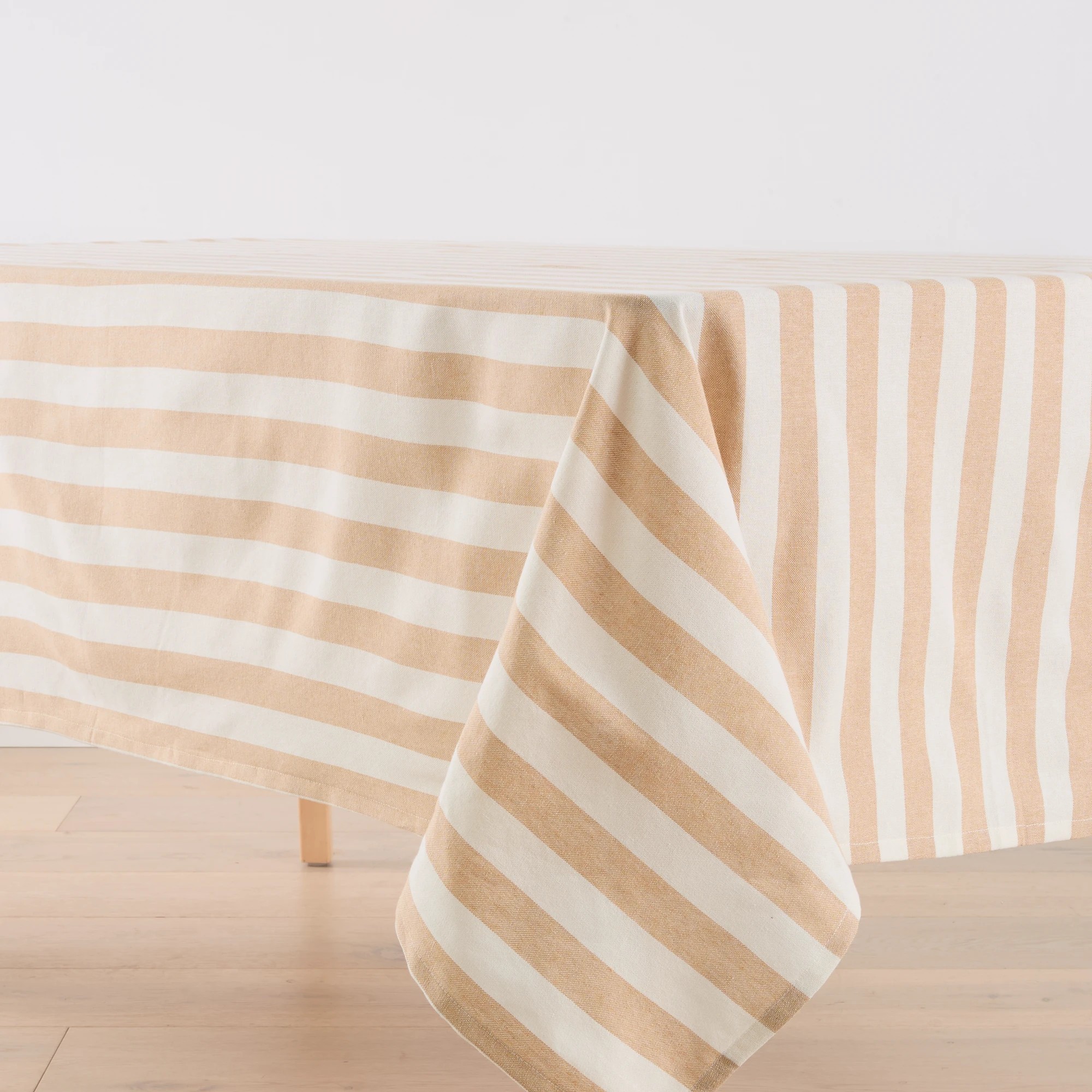 2 Natural Stripe Tablecloth, 2 of 6