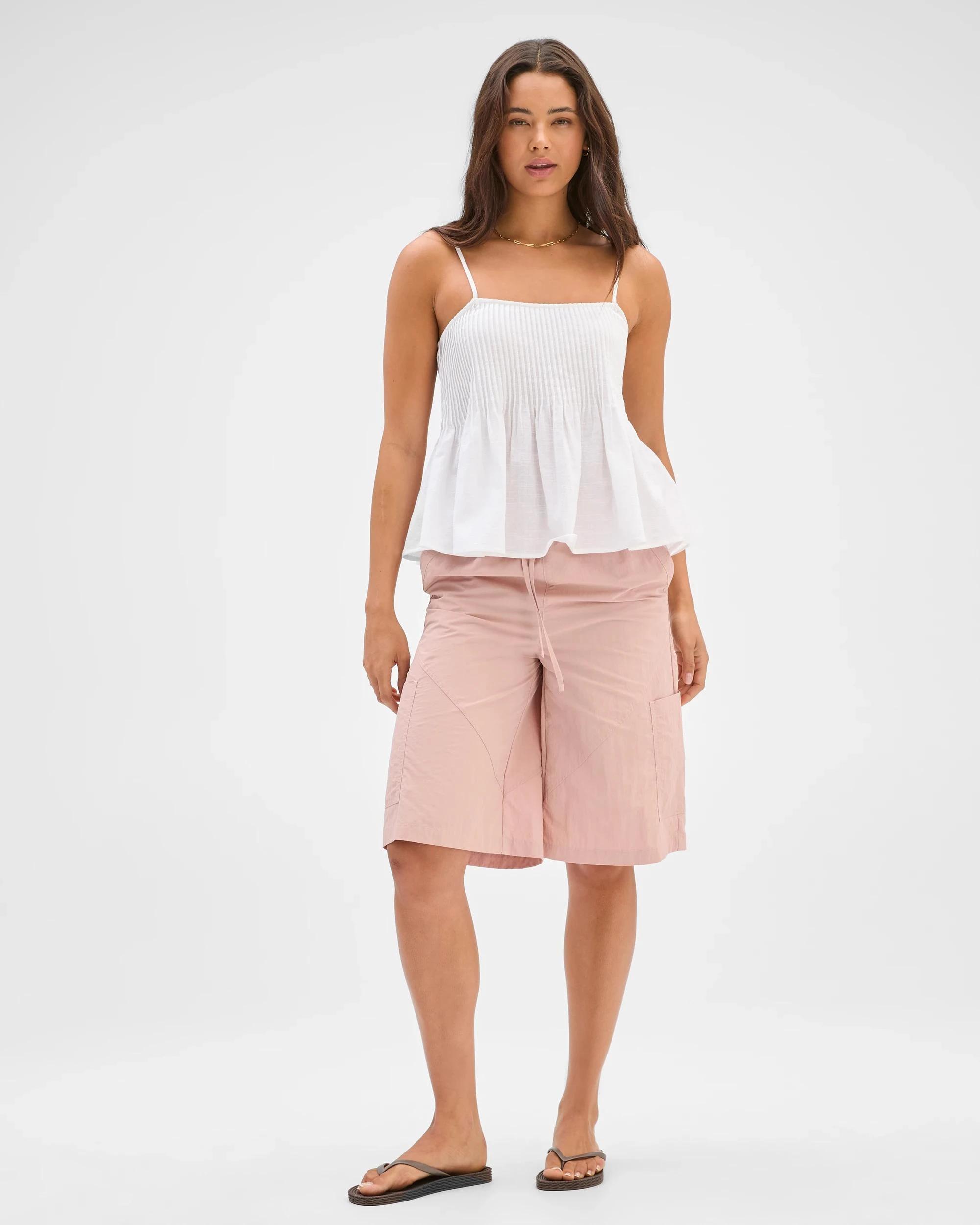 3 Lily Loves Technical Cargo Shorts BLUSH PINK, 3 of 6