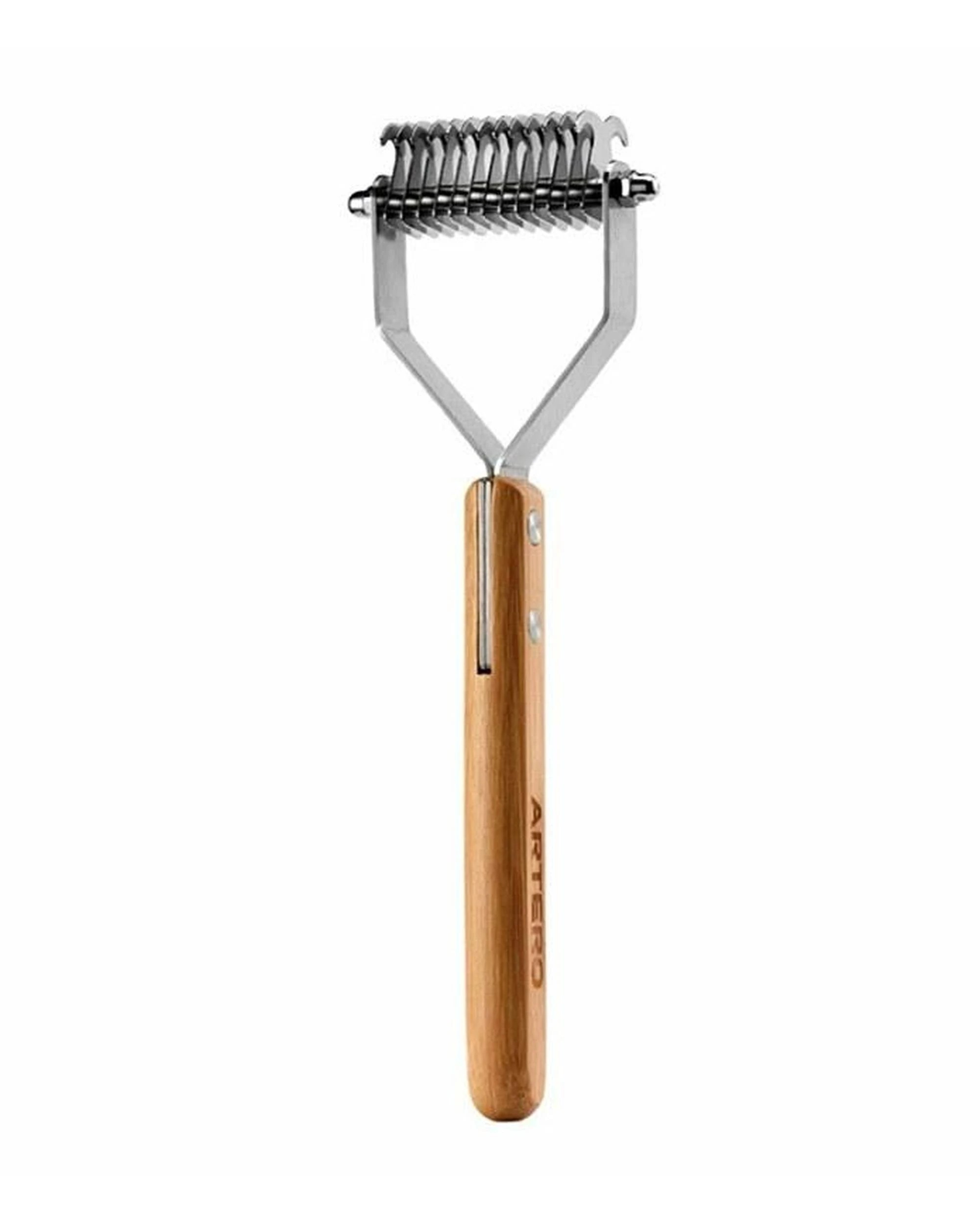 1 Artero Nature Collection Double Sided Undercoat Rake for Dogs Medium 13-7, 1 of 1