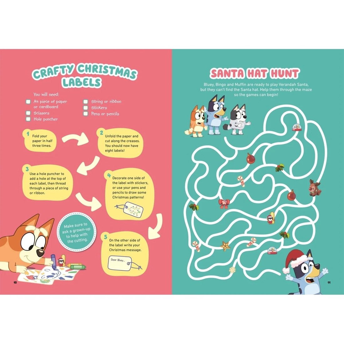 3 Bluey: Hooray, It's Christmas! - A Sticker Activity Book, 3 of 3