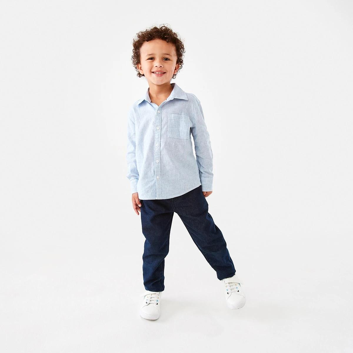 6 Long Sleeve Linen Shirt Stripe, 6 of 9