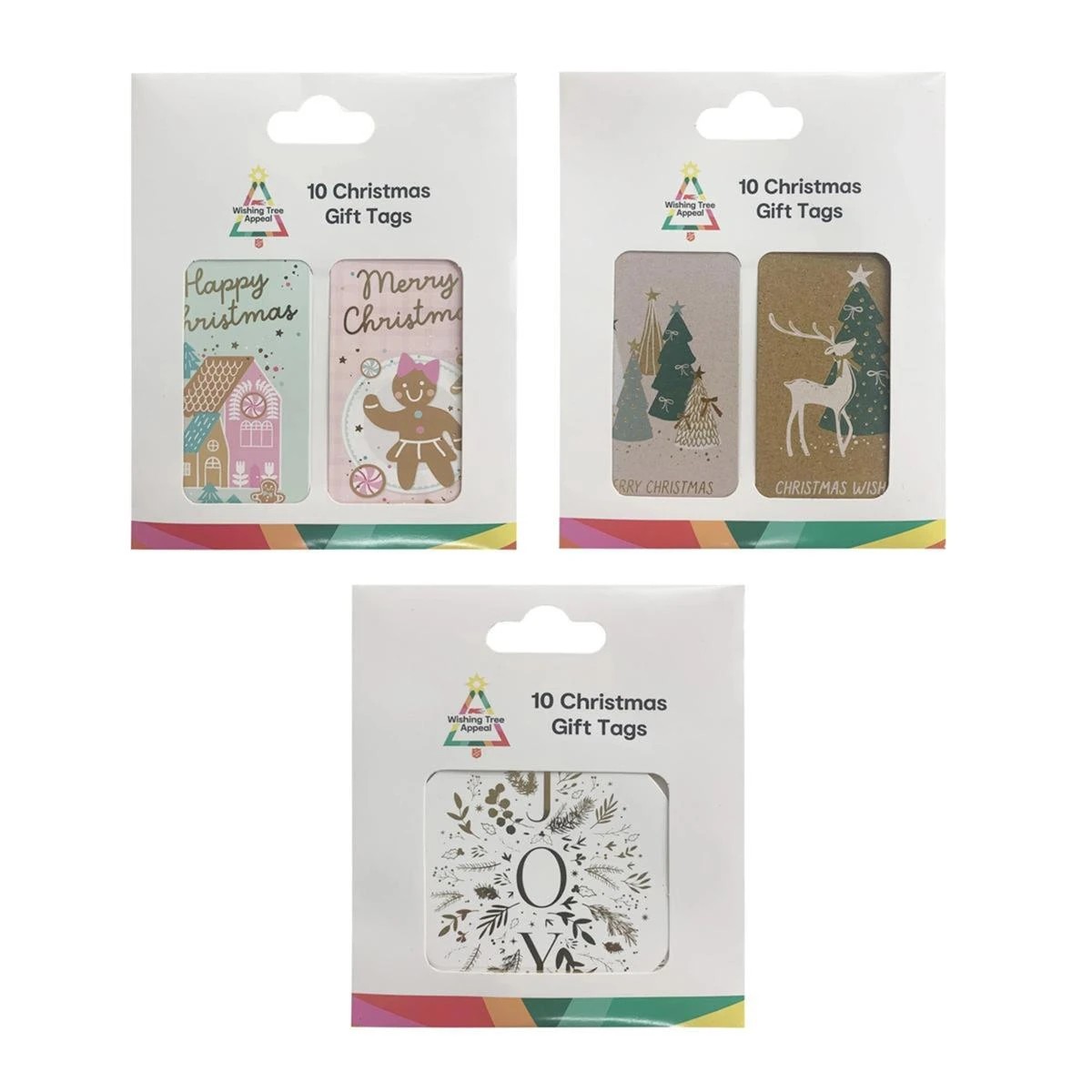1 10 Pack Wishing Tree Appeal Christmas Gift Tags - Assorted, 1 of 5