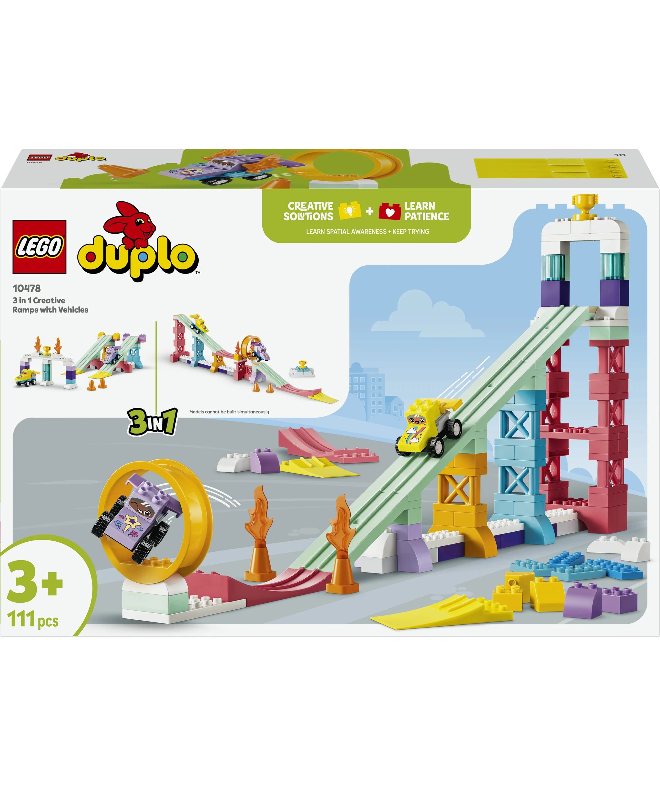 1 LEGO DUPLO Town 3 in 1 Creative Ramps with Vehicles 10478, 1 of 10
