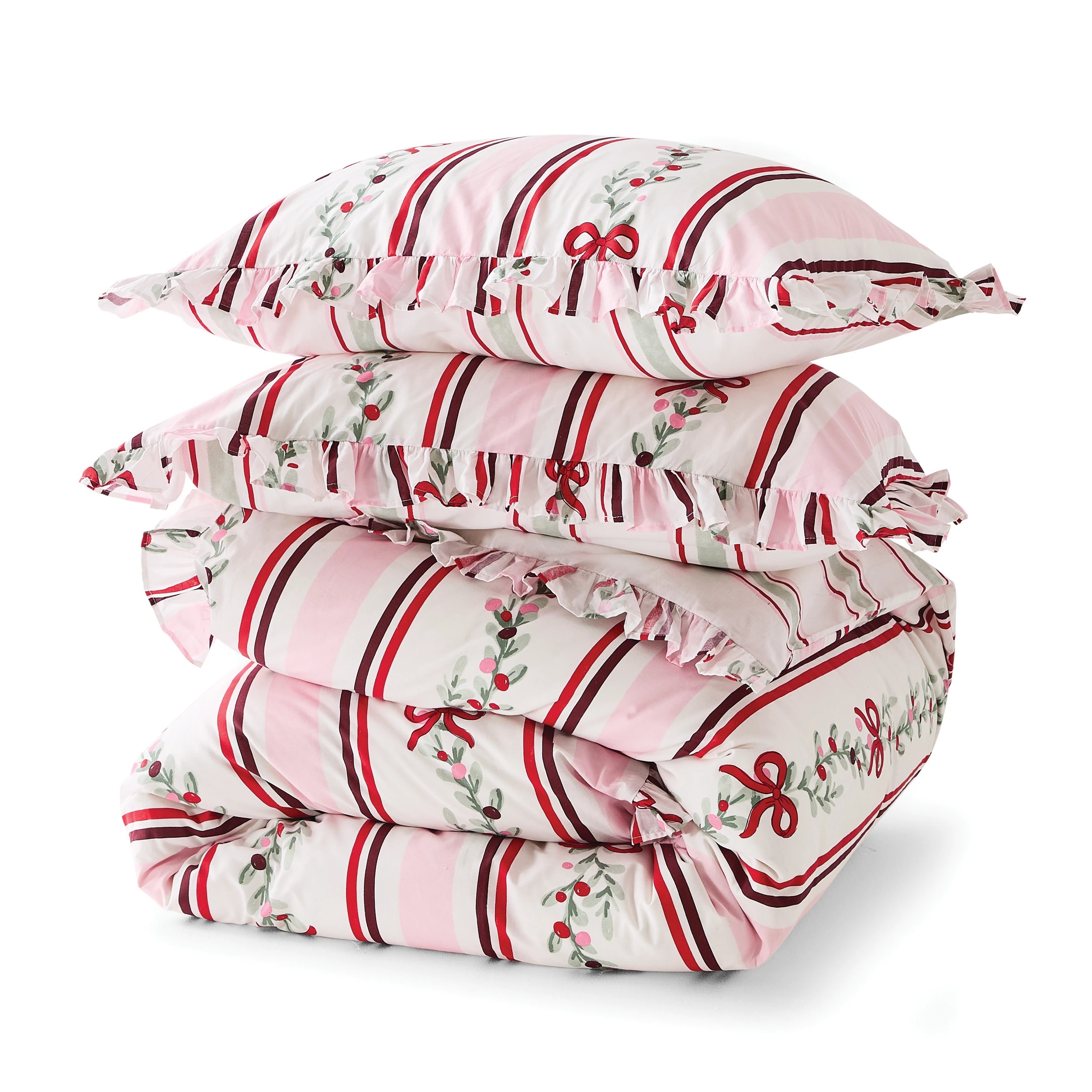 6 Festive Floral Cotton Rich Reversible Quilt Cover Set - King Bed, 6 of 7