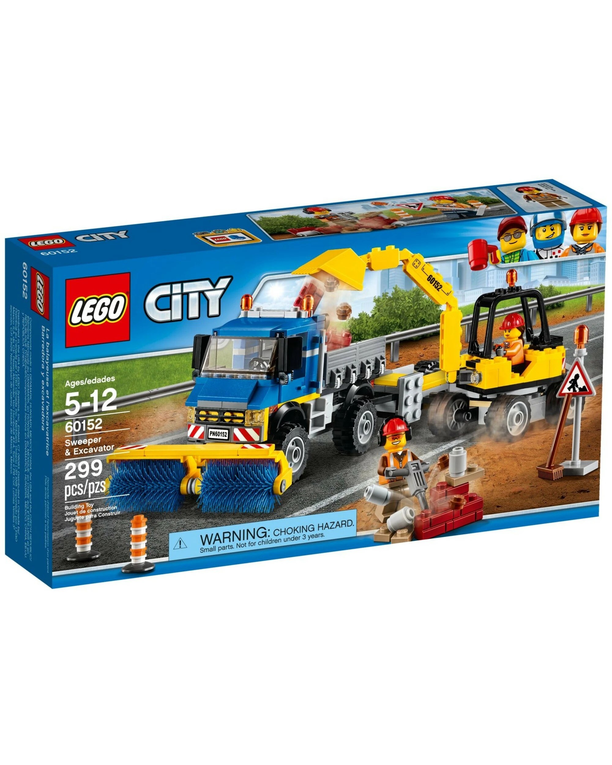 1 LEGO 60152 City Sweeper & Excavator Construction Set, 1 of 5