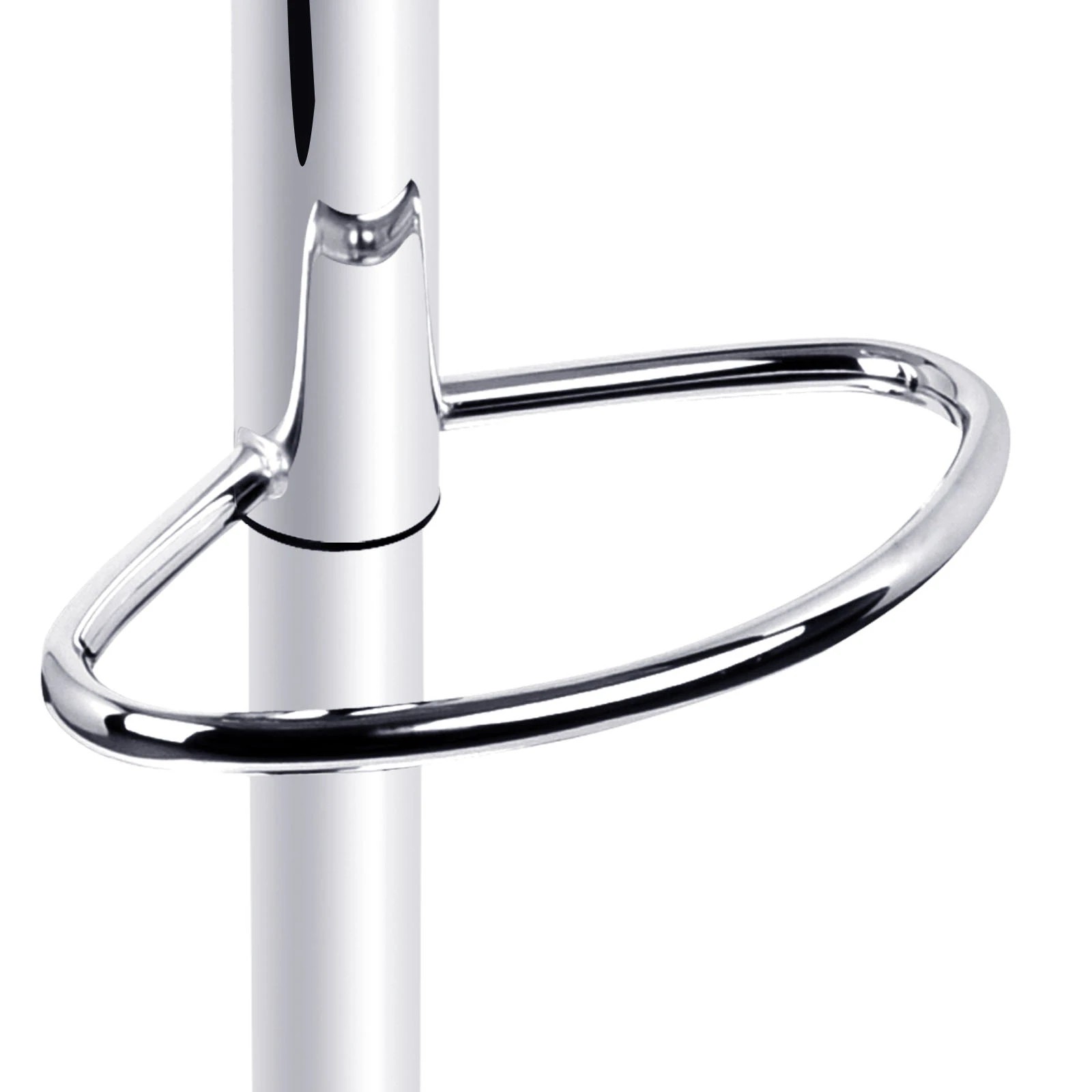 4 Artiss 1x Bar Stools Gas Lift Leather W/armrest
 - Black, 4 of 4