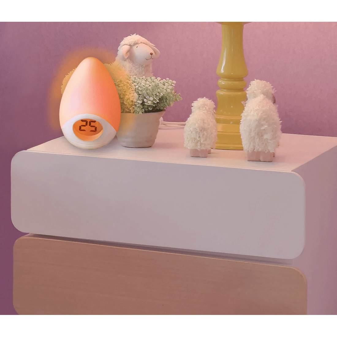 1 Baby Studiosleep Easy Tear Drop Night Light And Room Temperature Reading
 - White, 1 of 1