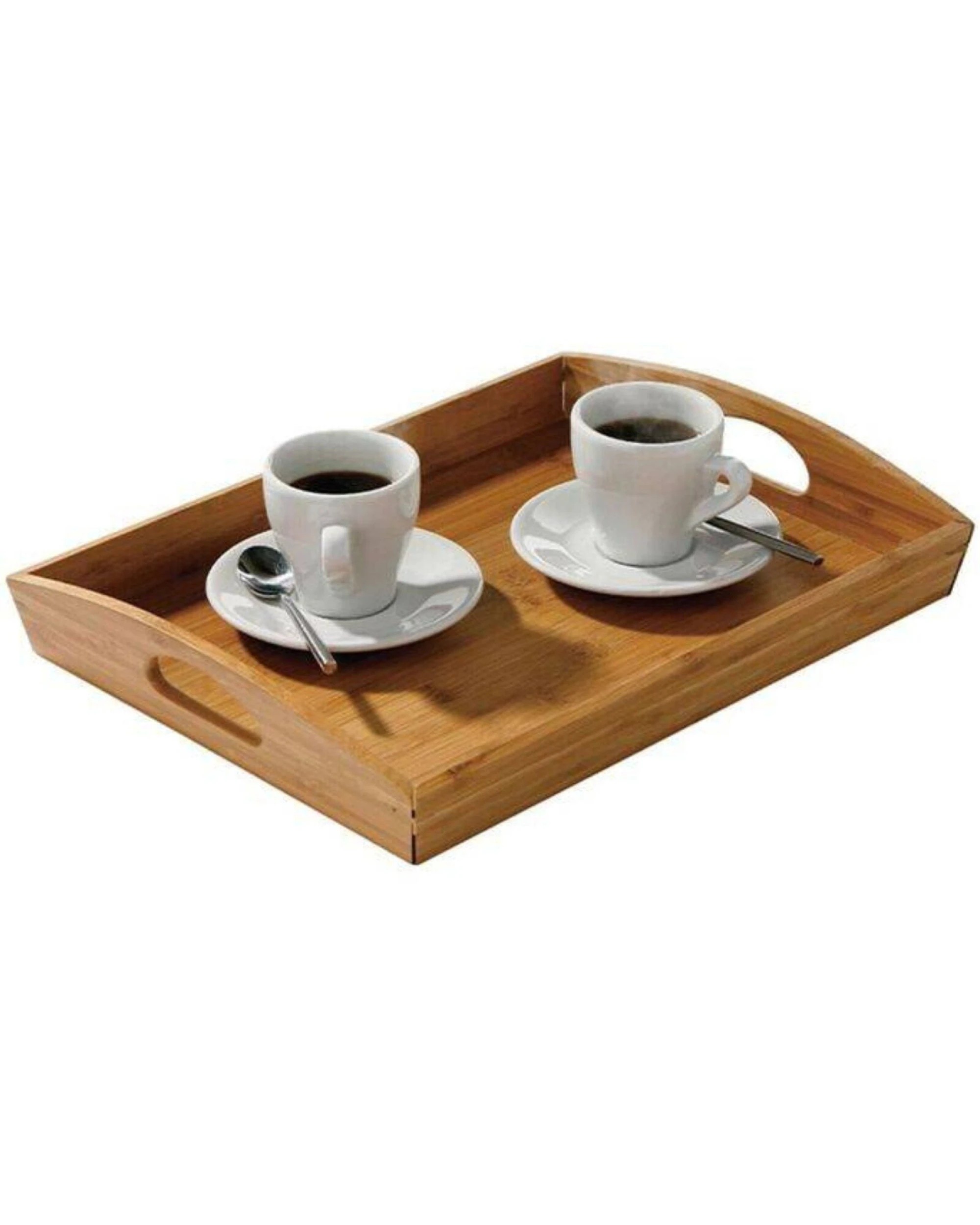 6 BR Home Bamboo Folding Table Lap Serving Tray for Snacks and Meals, 6 of 8