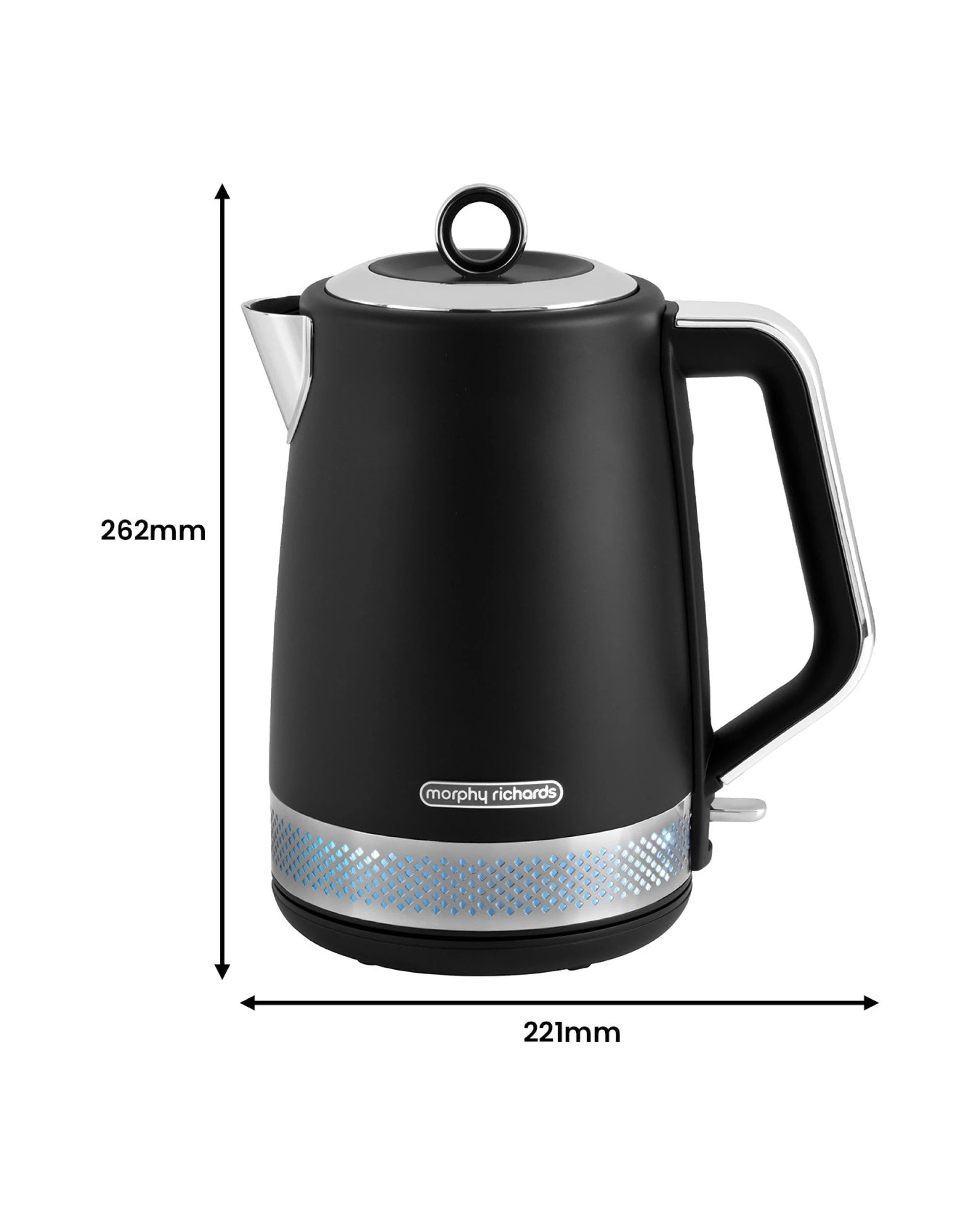 1 Morphy Richards 1.7L Illumination Jug Kettle - Black, 1 of 10