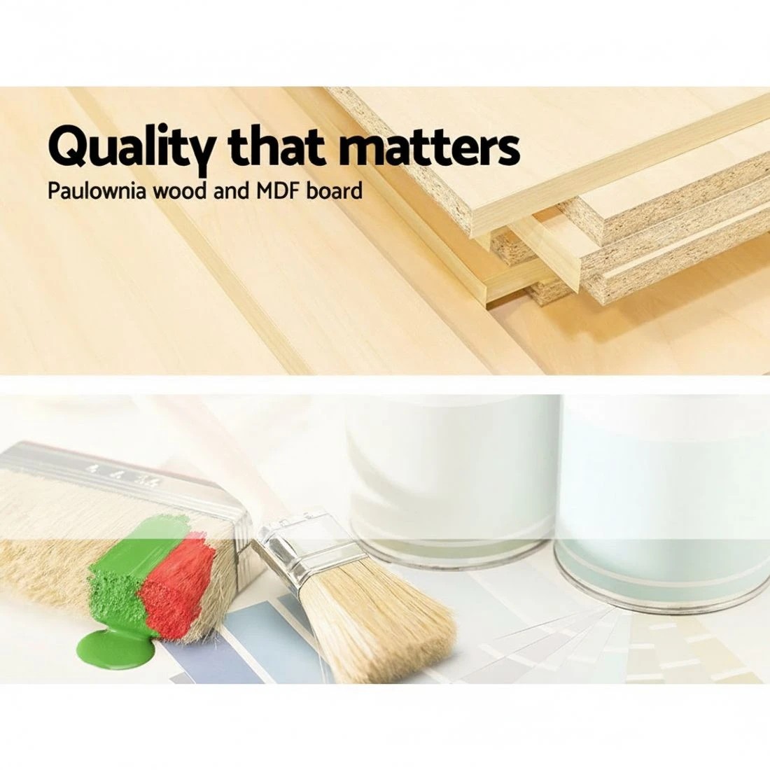 5 Artiss Bedside Table Vintage - White, 5 of 7