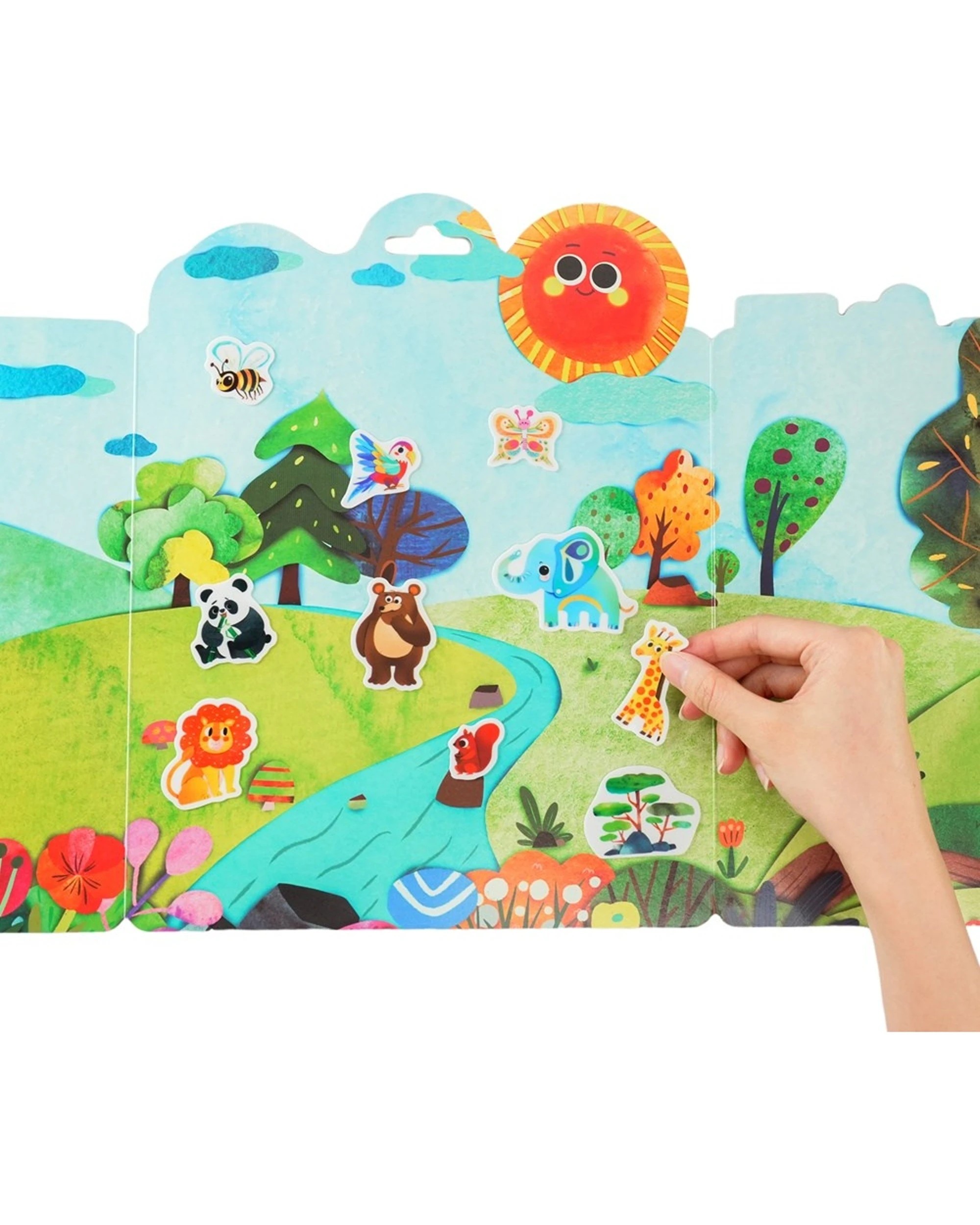 3 Mieredu Jelly Stickers Wild Animals Kids Activity Craft Toy - Multi, 3 of 3