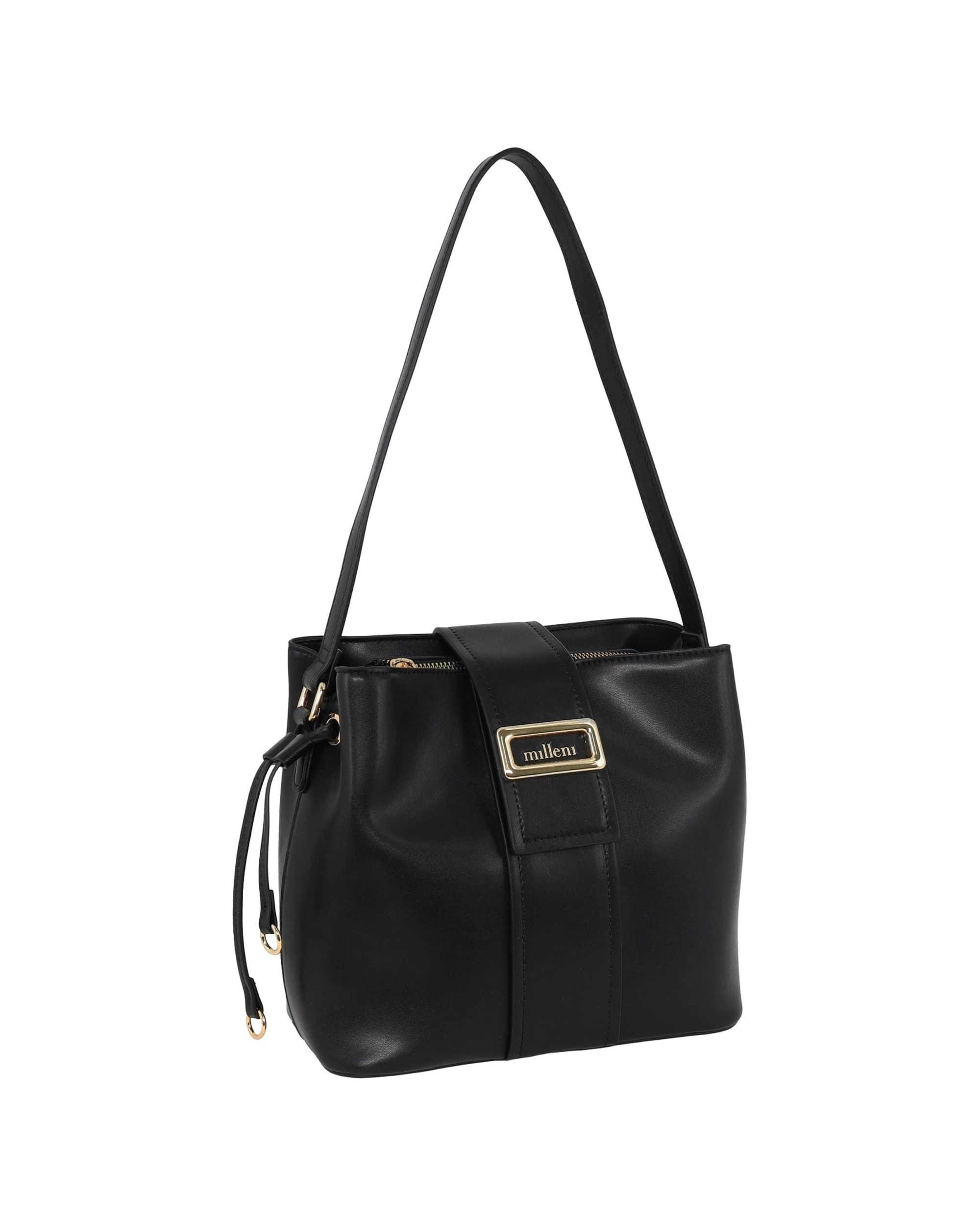 1 Milleni Women's Handbag Vegan Leather Fashion Stylish Mini Tote Bag - Black, 1 of 4