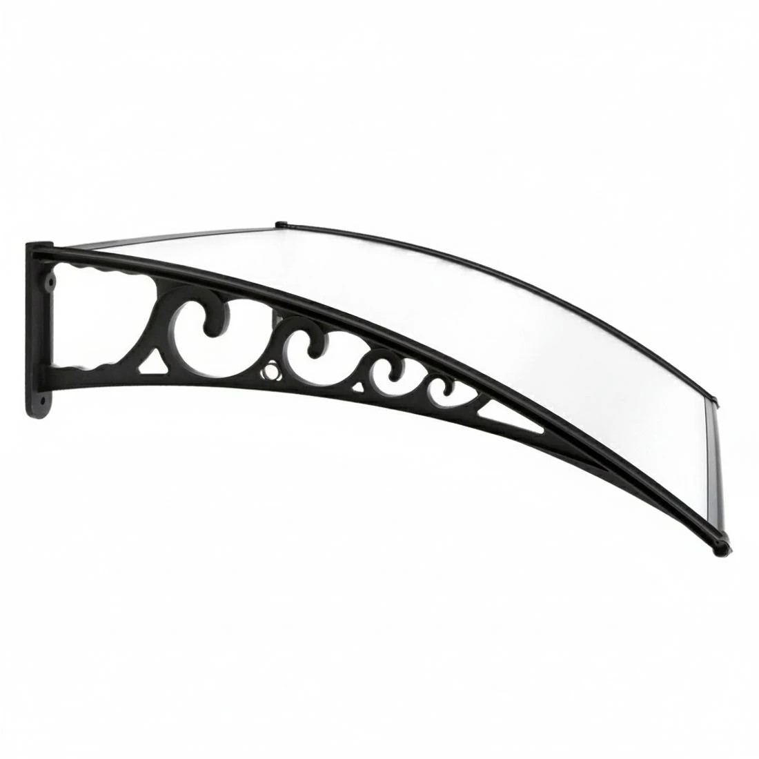 4 Instahut Window Door Awning 1mx3m Transparent - Clear, 4 of 8