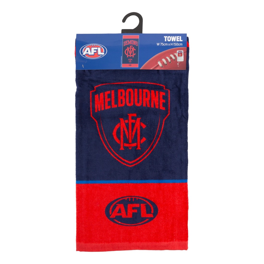 3 AFL Melbourne Demons Cotton Beach Towel, 3 of 4