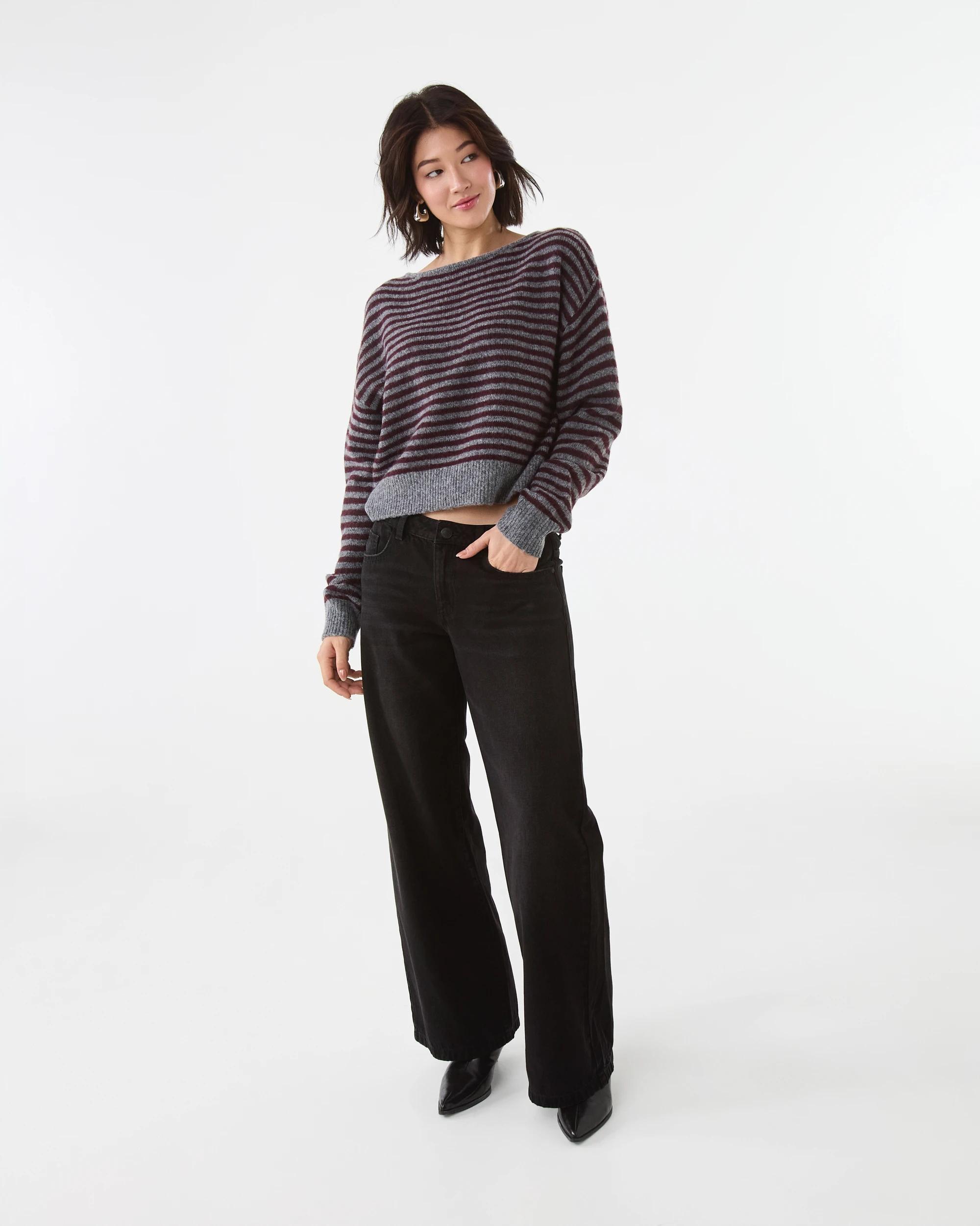 2 Boat Neck Knit Jumper Port Stp, 2 of 7