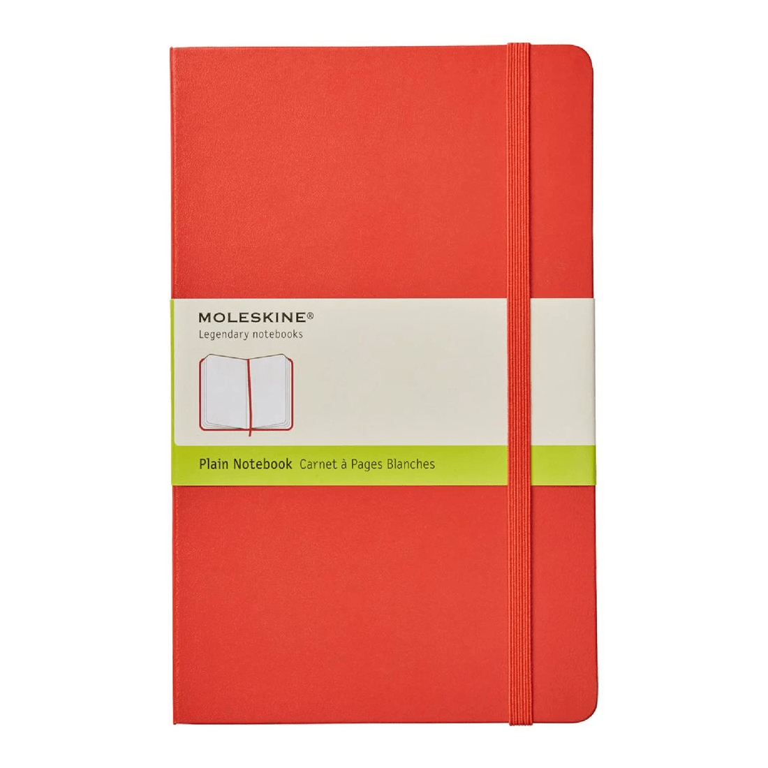 1 Moleskine Classic Hardcover Plain Large 240pg Notebook Red, 1 of 5