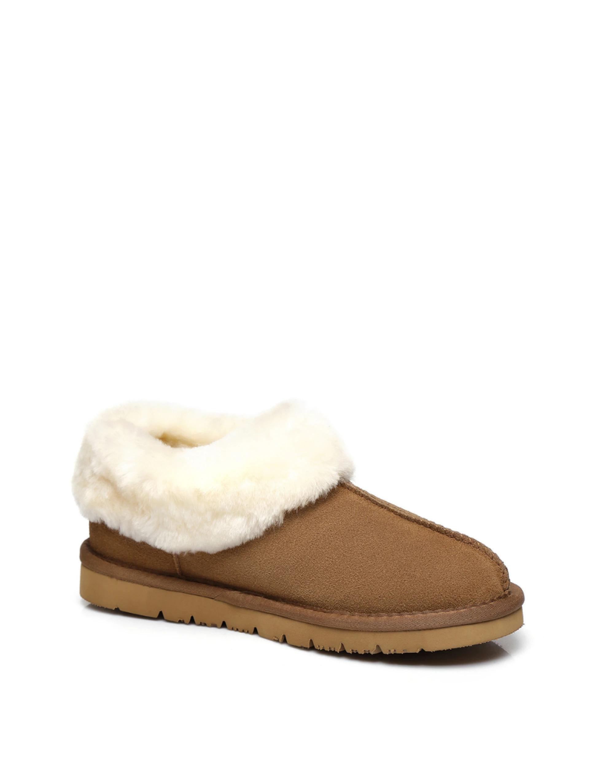 2 Australian Shepherd UGG Unisex Homey Slippers CHESTNUT, 2 of 5