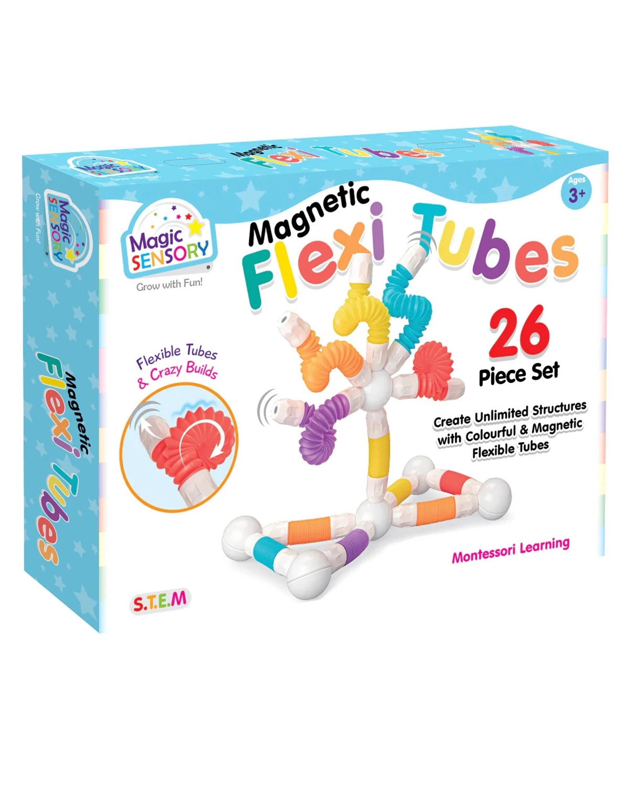 1 Magic Sensory Magnetic Flexi Tubes 26 Piece Set, 1 of 5