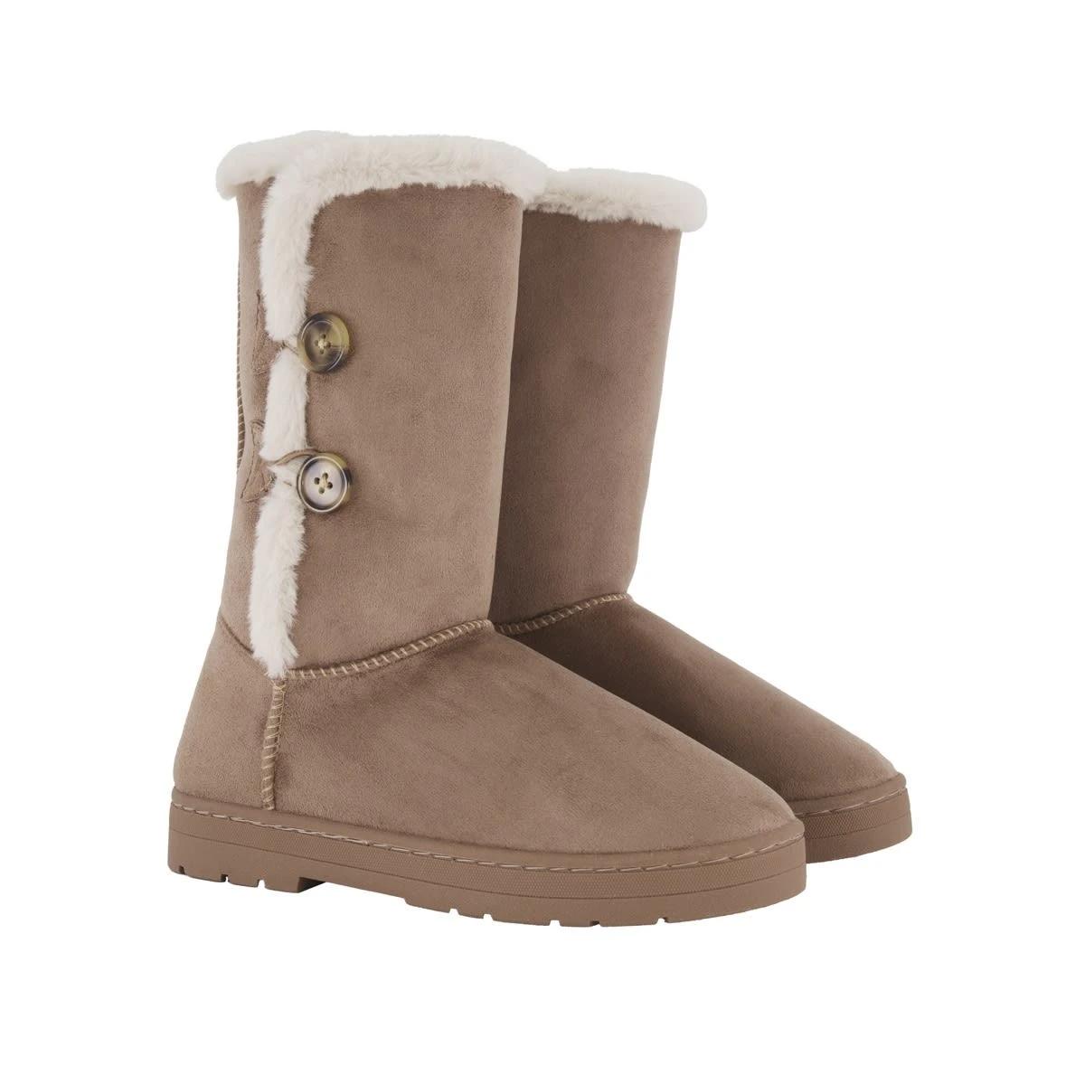 2 Button Trim Boots Taupe, 2 of 3