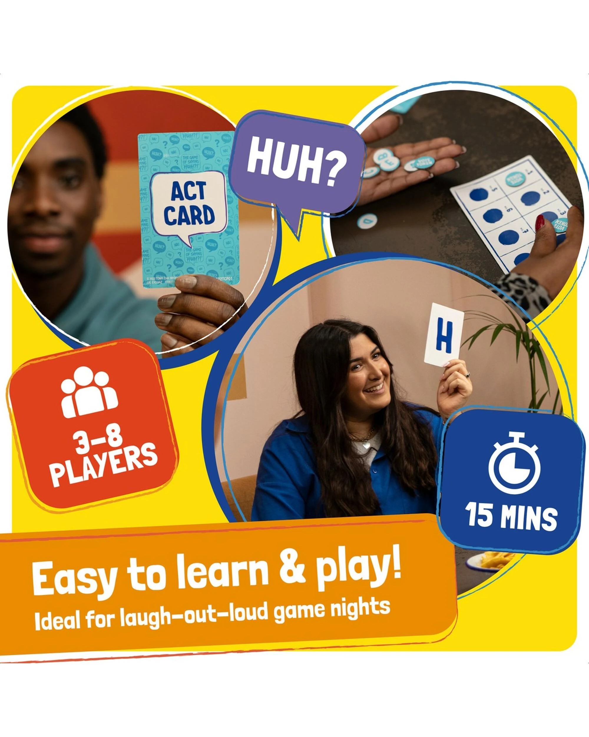 5 TOMY The Game of Saying Huh Card Game, 5 of 9