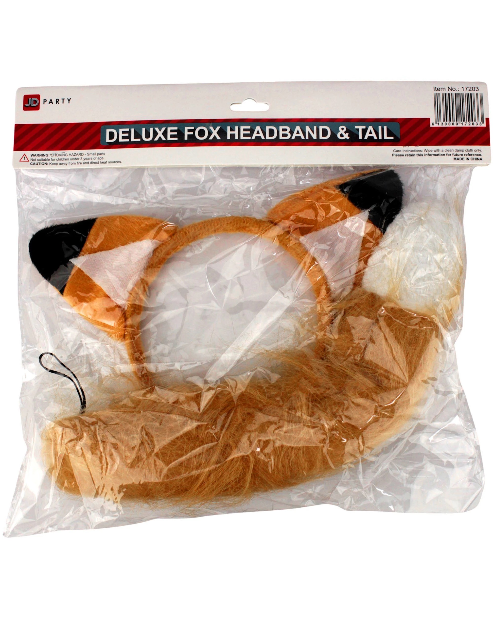 3 JDParty Fox Ears and Tail Costume Set - ONE SIZE - Orange, 3 of 3