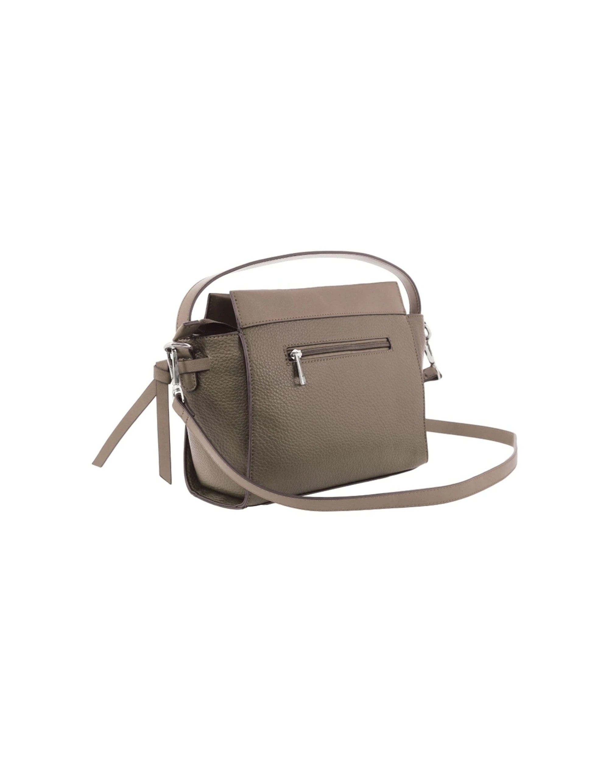 4 Milleni Vegan Leather Shoulder Bag With Adjustable Strap Vegan Leather - Brown, 4 of 4