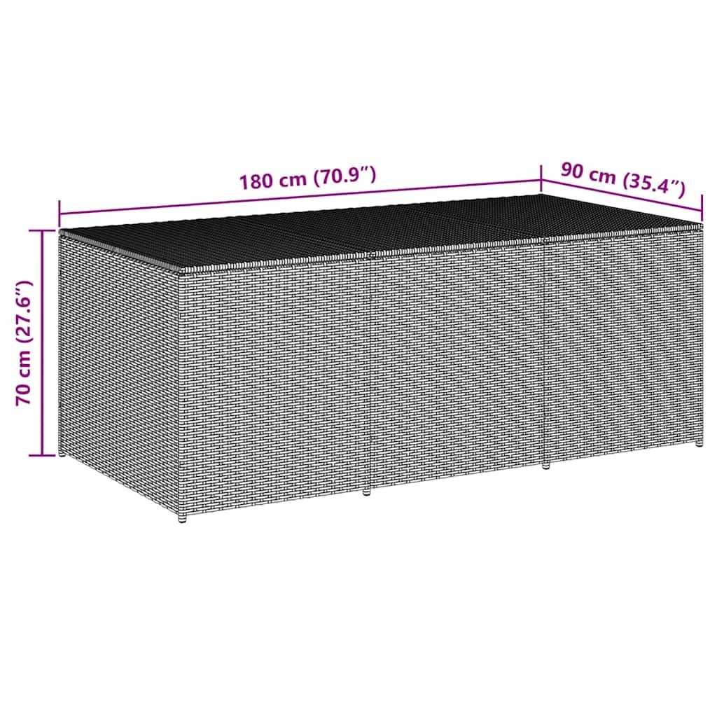 8 vidaXL Outdoor storage box Ample Storage - Black, 8 of 9
