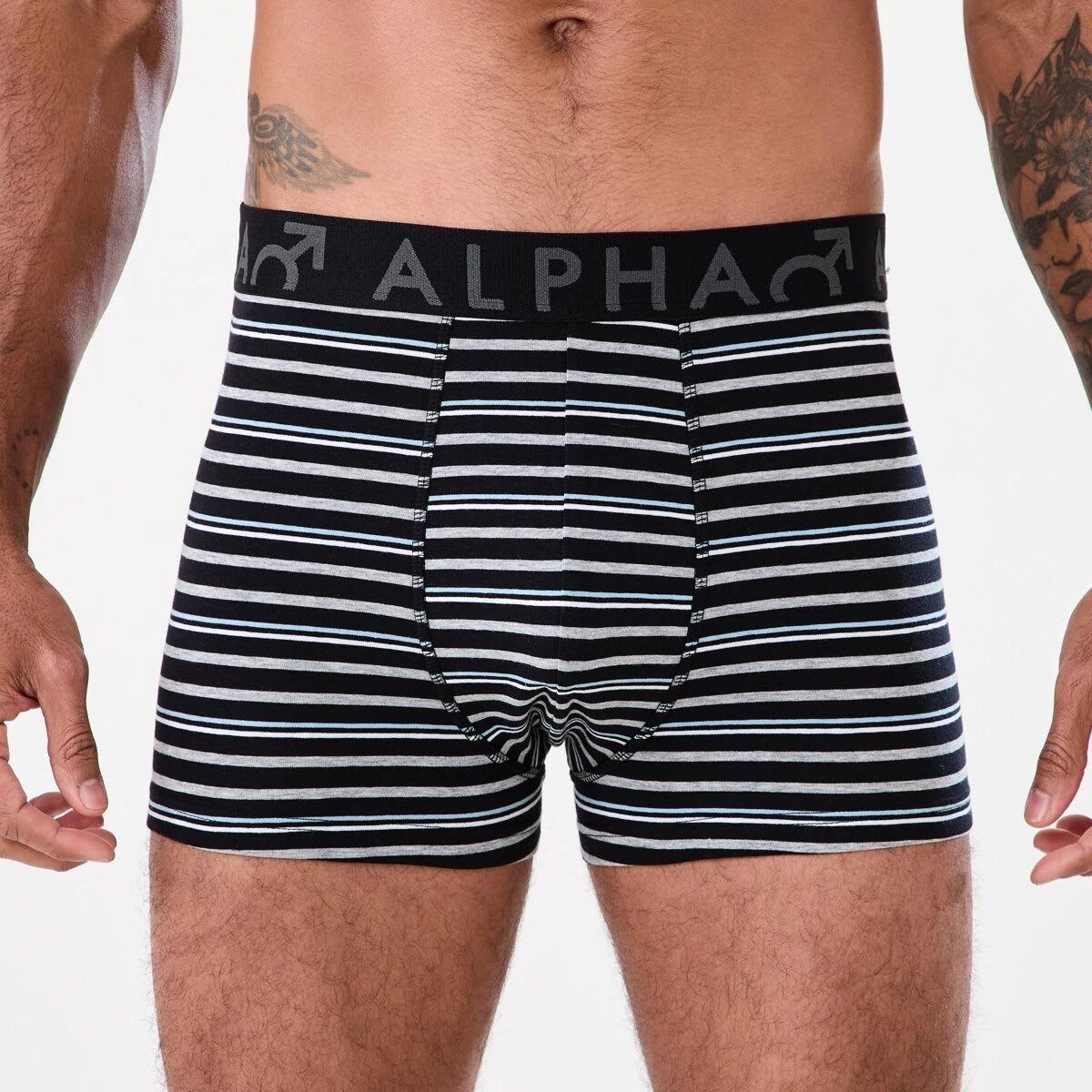 2 3 Pack Stripe Plain Trunks SLADE STRIPE, 2 of 7
