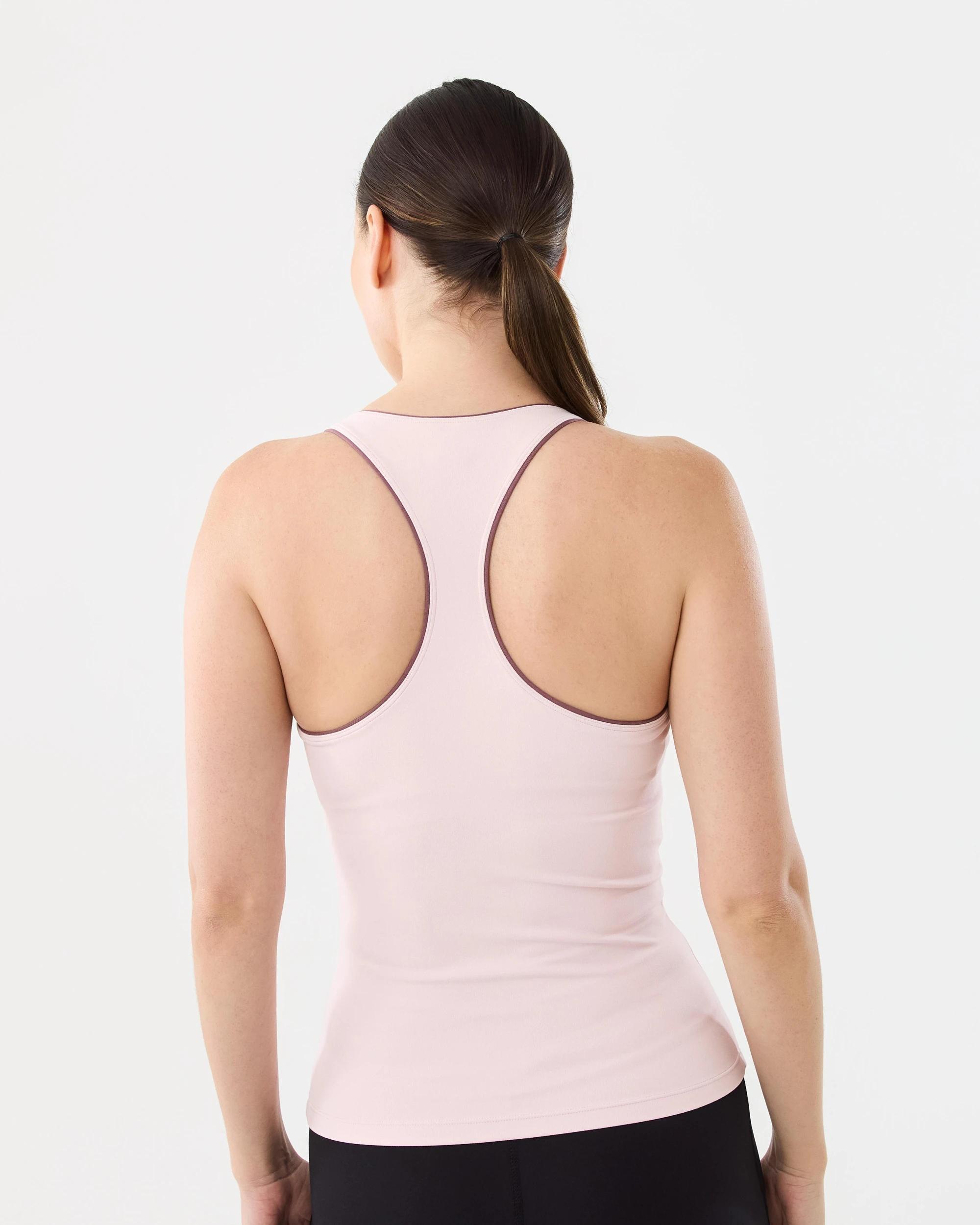 3 Active Womens Cloudform Piped Tank Aura Pink, 3 of 6
