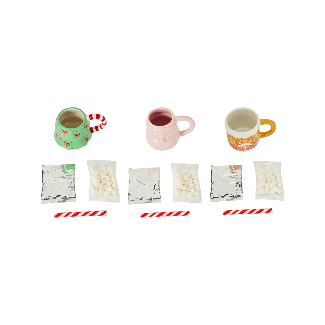 2 Hot Chocolate Ceramic Mug Gift Set 50g - Assorted, 2 of 5