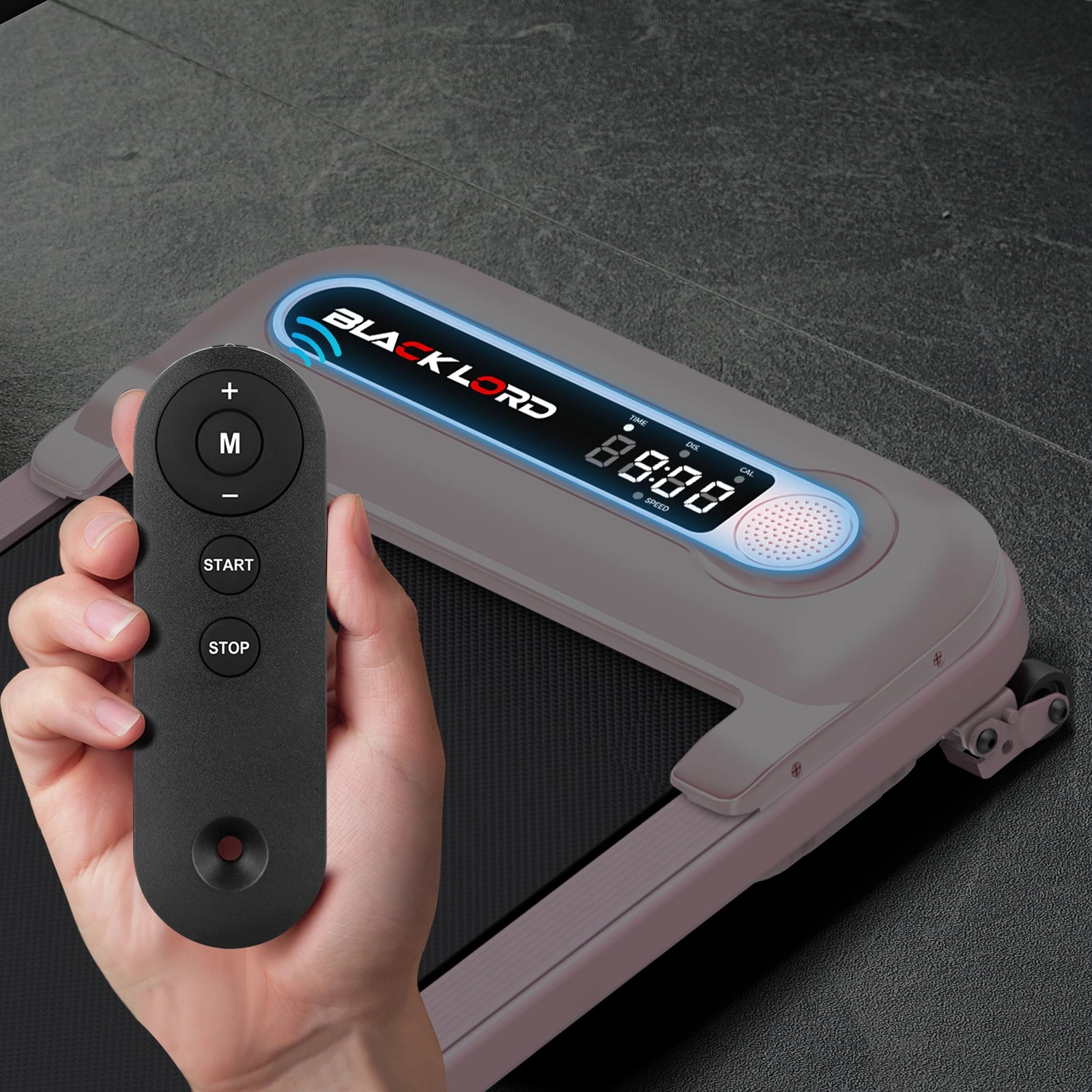 7 Black Lord Treadmill Electric Walking Pad Incline Shock Absorbers Home Gym - Pink, 7 of 10