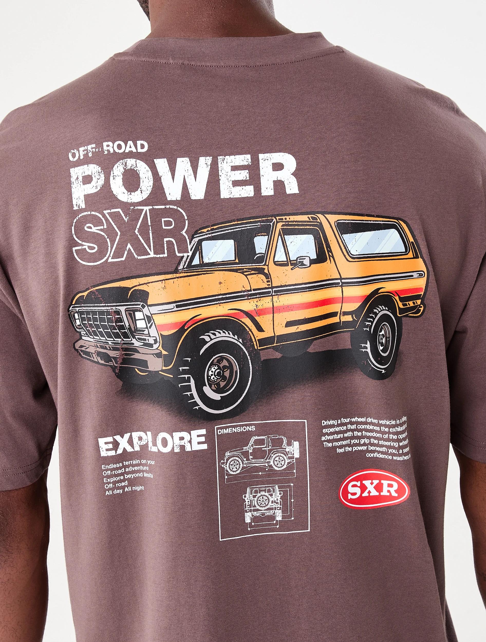 4 Oversized Print T-shirt Bwn Power, 4 of 7