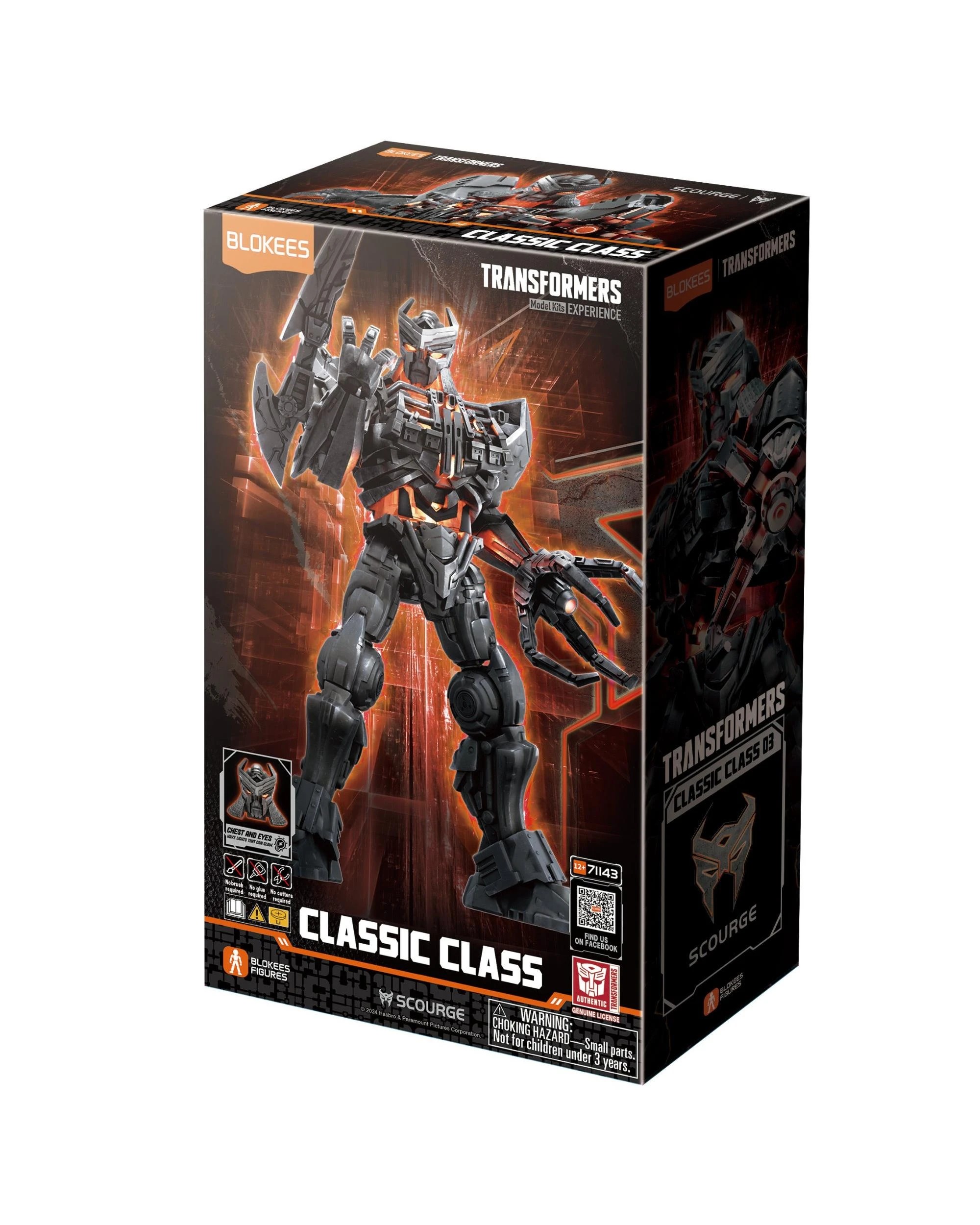 1 Blokees Transformers Classic Class 03 Scourge Model Kit, 1 of 8
