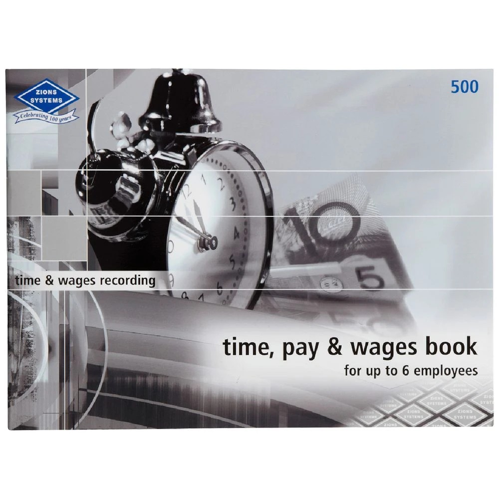 1 Zions Time, Pay and Wages Book 6 Employees, 1 of 2