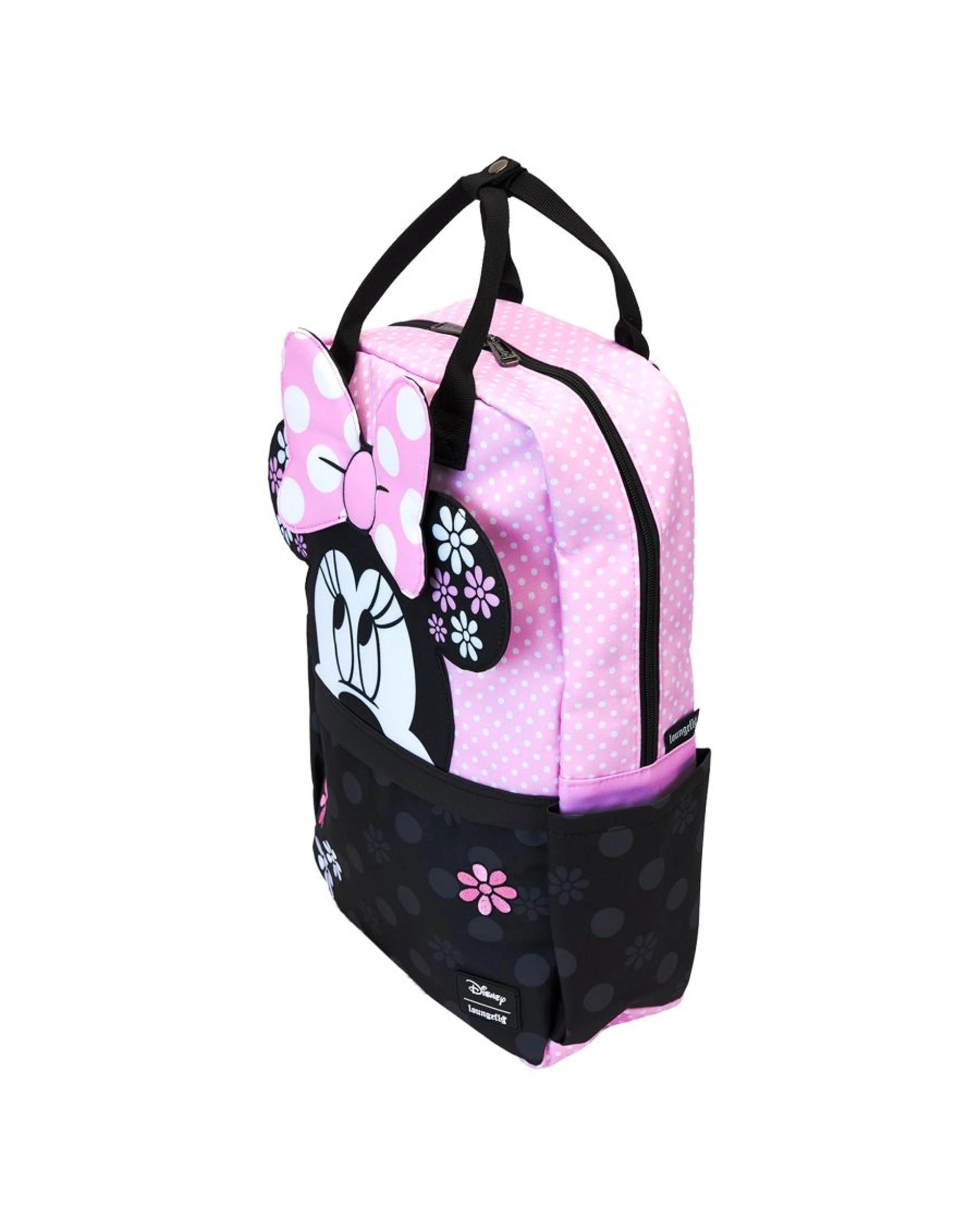 3 Loungefly Disney Minnie Floral Rock the Dots Full-Size Nylon Backpack - Multi, 3 of 6