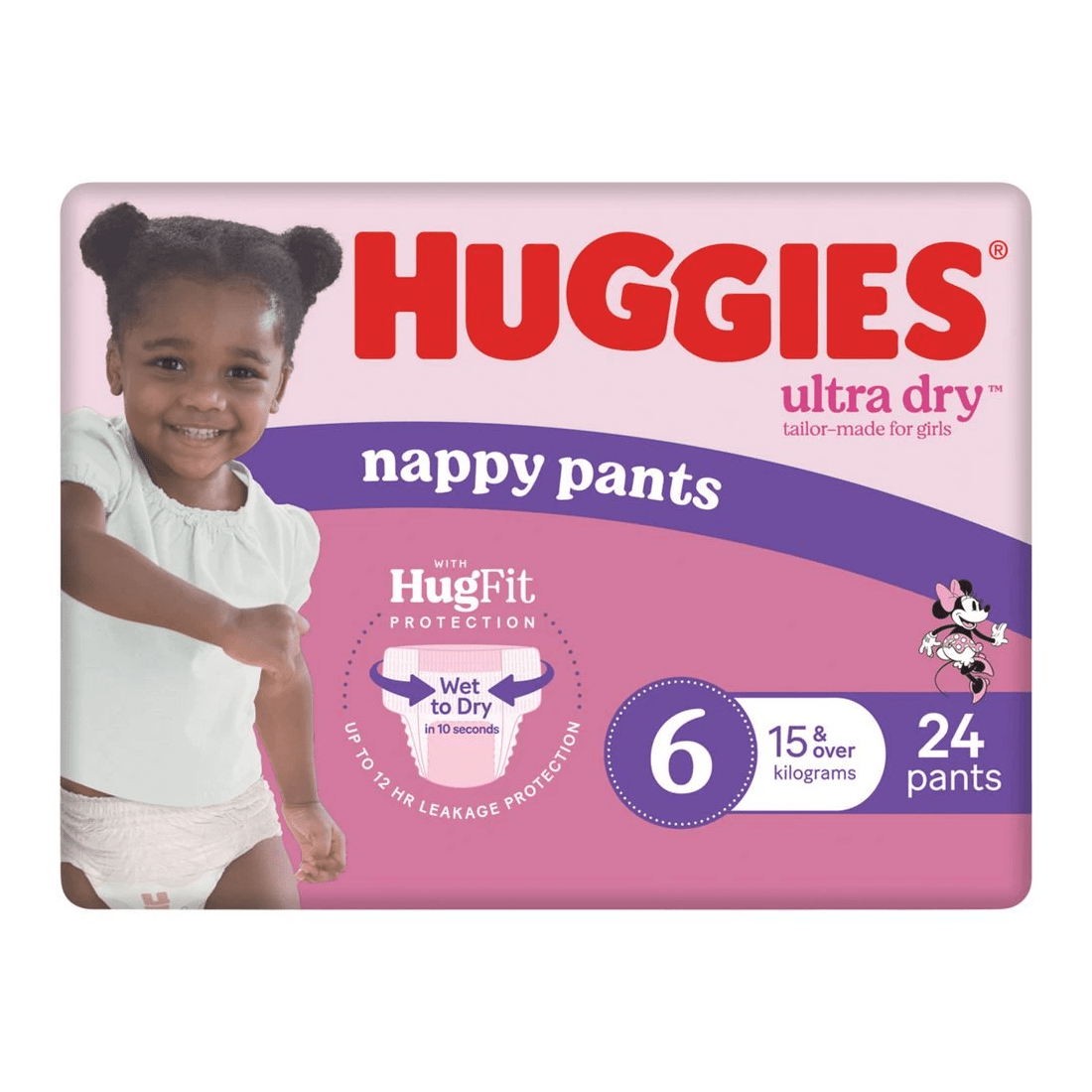 2 Huggies Nappy Pants Junior Girl 24 Pack, 2 of 10