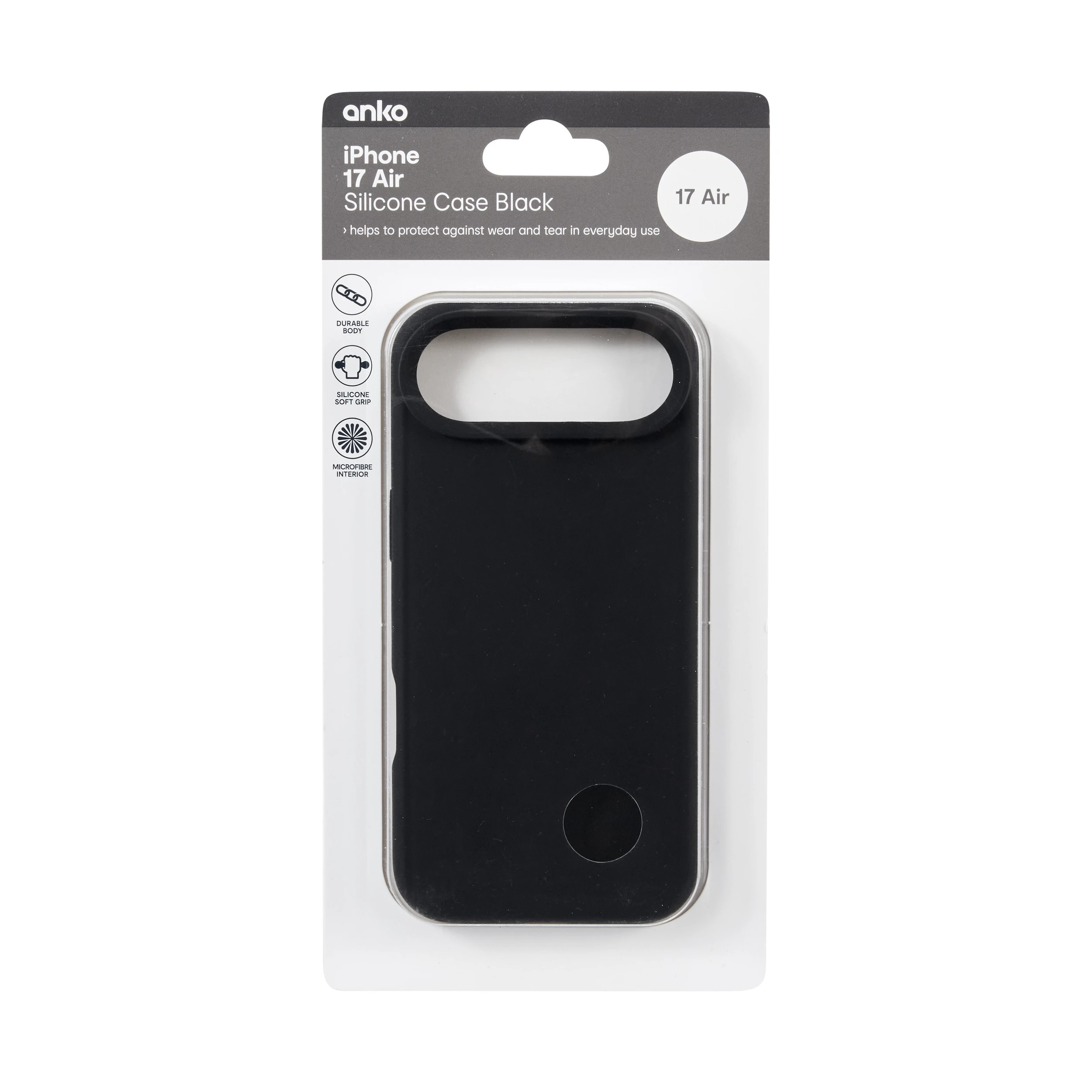 5 iPhone 17 Air Silicone Case - Black, 5 of 6