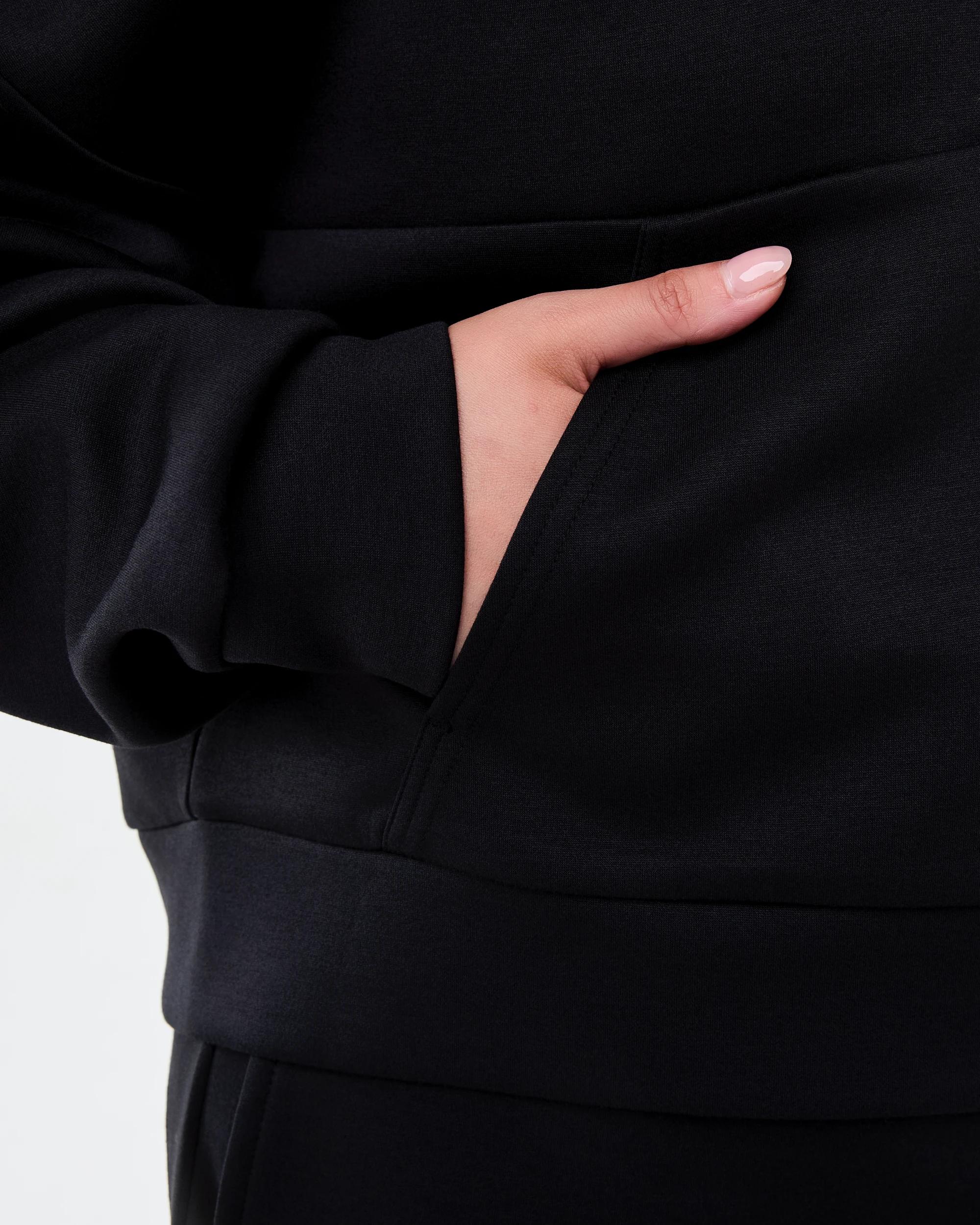 7 Everlast Womens Evercomfort 1/4 Zip Sweatshirt Black, 7 of 7