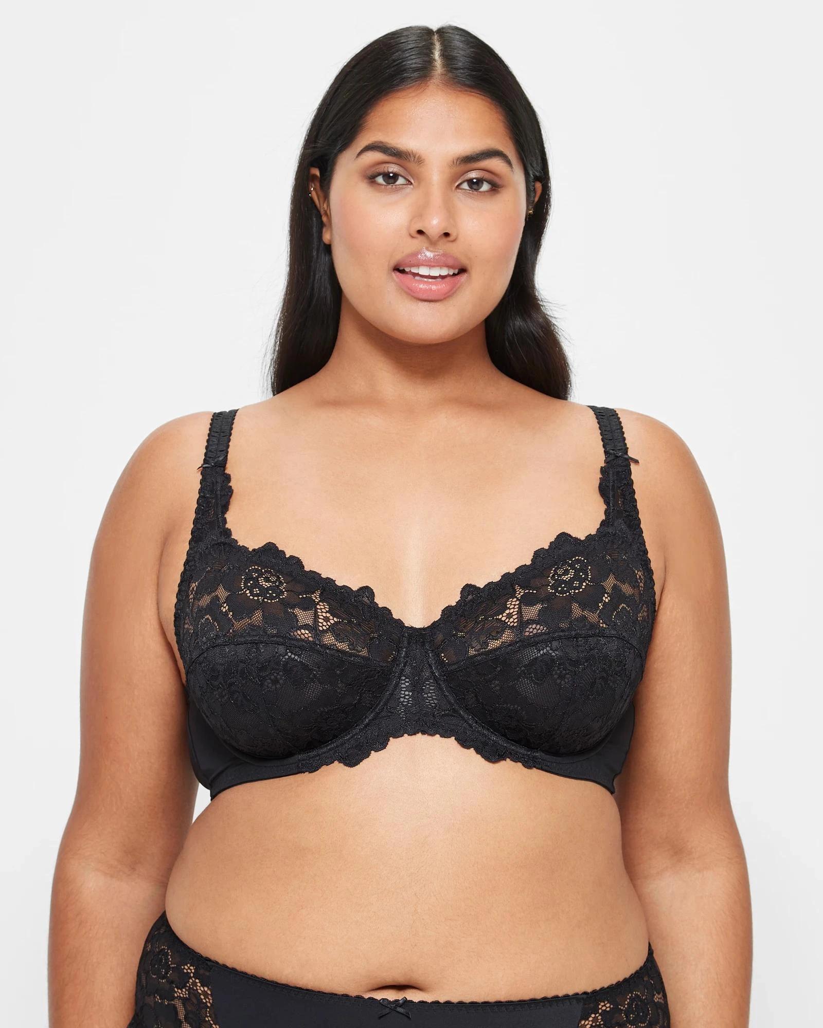 1 Target Woman Plus Size Soft Cup Underwire T-Shirt Bra BLACK, 1 of 4