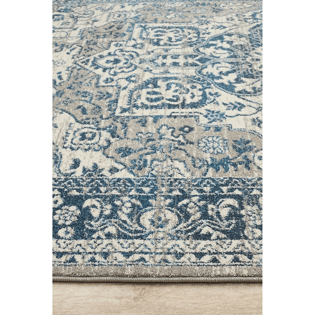 6 Rug Culture Babylon 207 Blue - Polypropylene Power-Loomed Rug, 10mm Pile (Made in Turkey) - Blue, 6 of 7