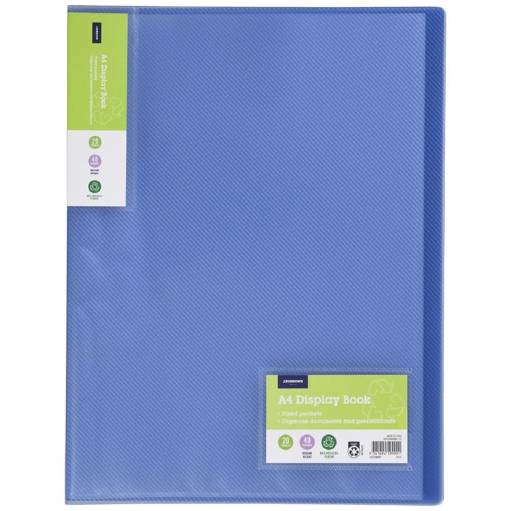 1 J.Burrows Ice Display Book 20 Pocket Blue, 1 of 4