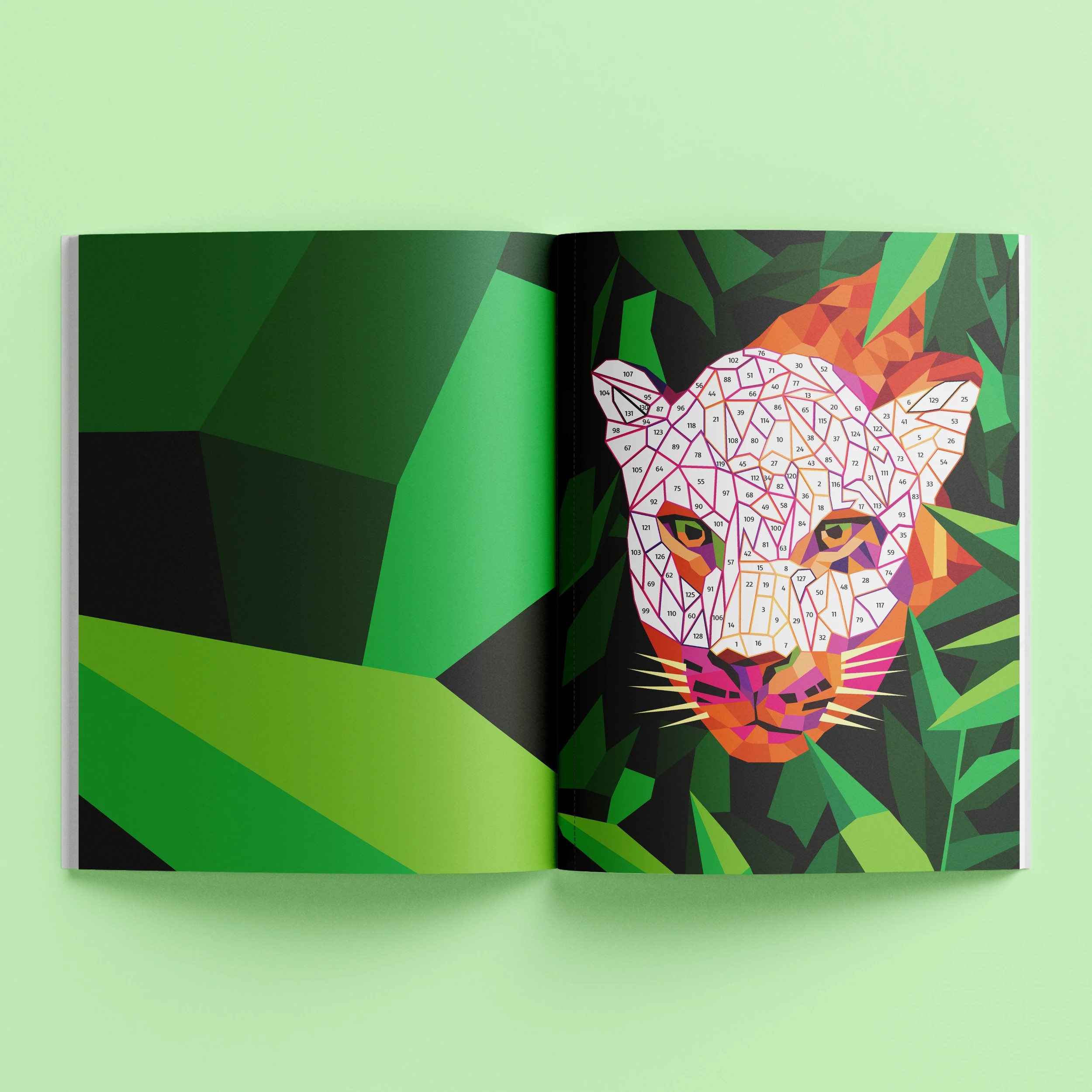 3 Kaleidoscope Sticker Mosaics: Neon Jungle​ - Book, 3 of 5