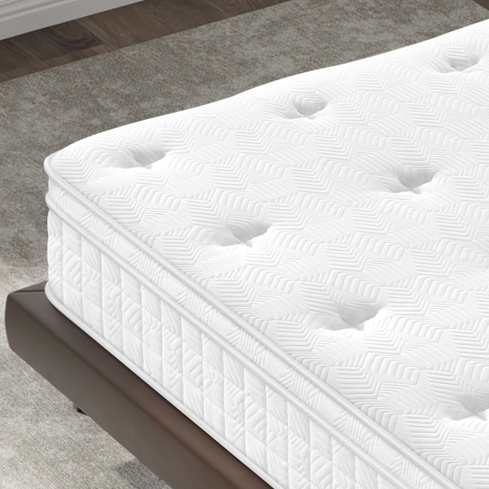 5 Alfordson Mattress 22CM Euro Top Spring Foam Bedding Medium Firm - Double Bed, 5 of 10