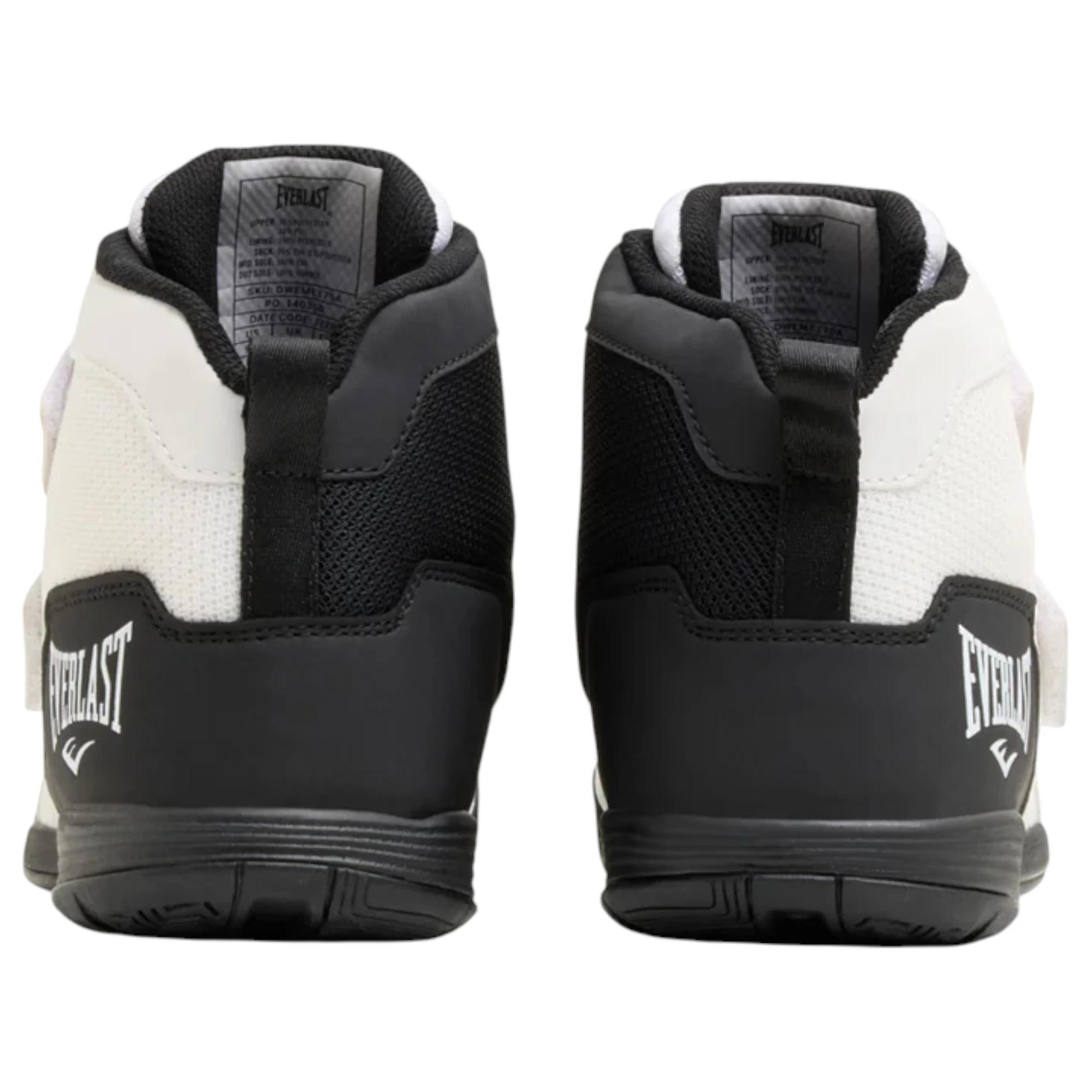 4 Everlast Mens Powerlock X-Trainer White/ Black Gym Training Boots Boxing Shoes WHITE/BLACK, 4 of 7