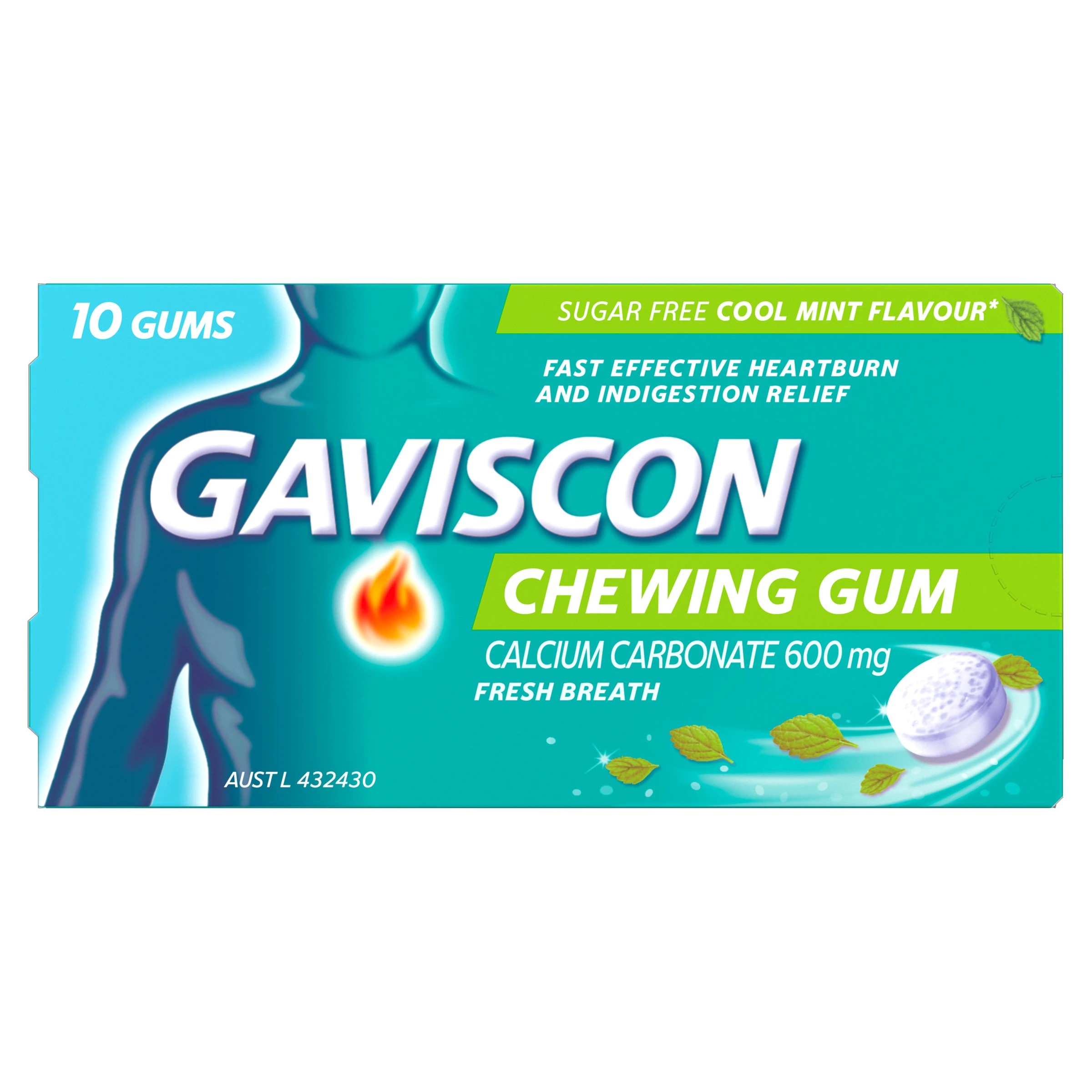2 10 Pack Gaviscon Chewing Gum, 2 of 10