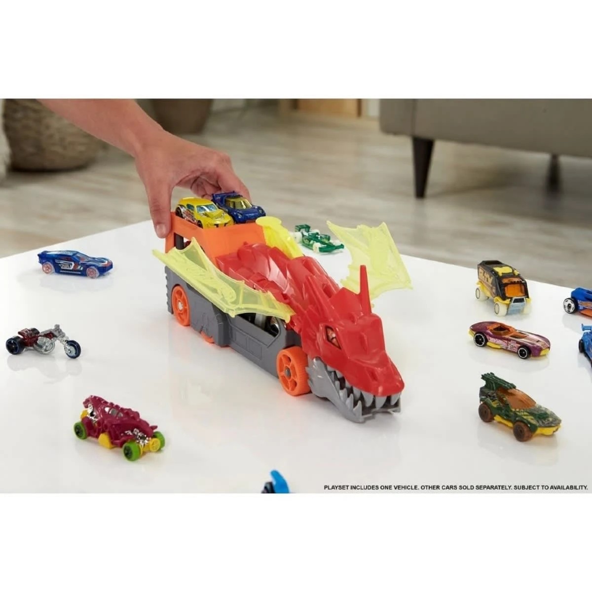 8 Hot Wheels Dragon Launch Transporter, 8 of 8