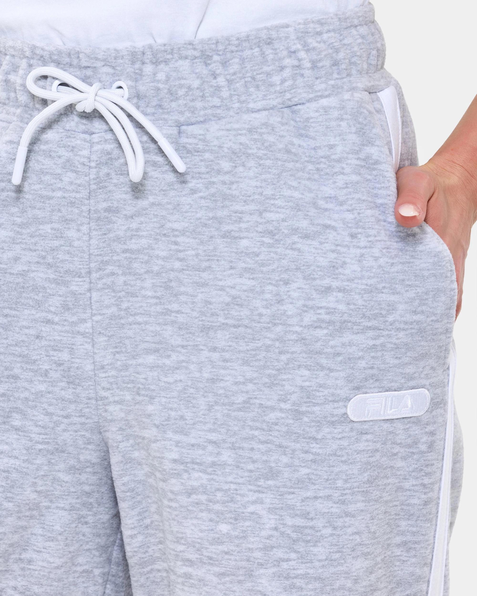 4 Fila Victoria Polar Fleece Trackpants GREY MARLE, 4 of 4