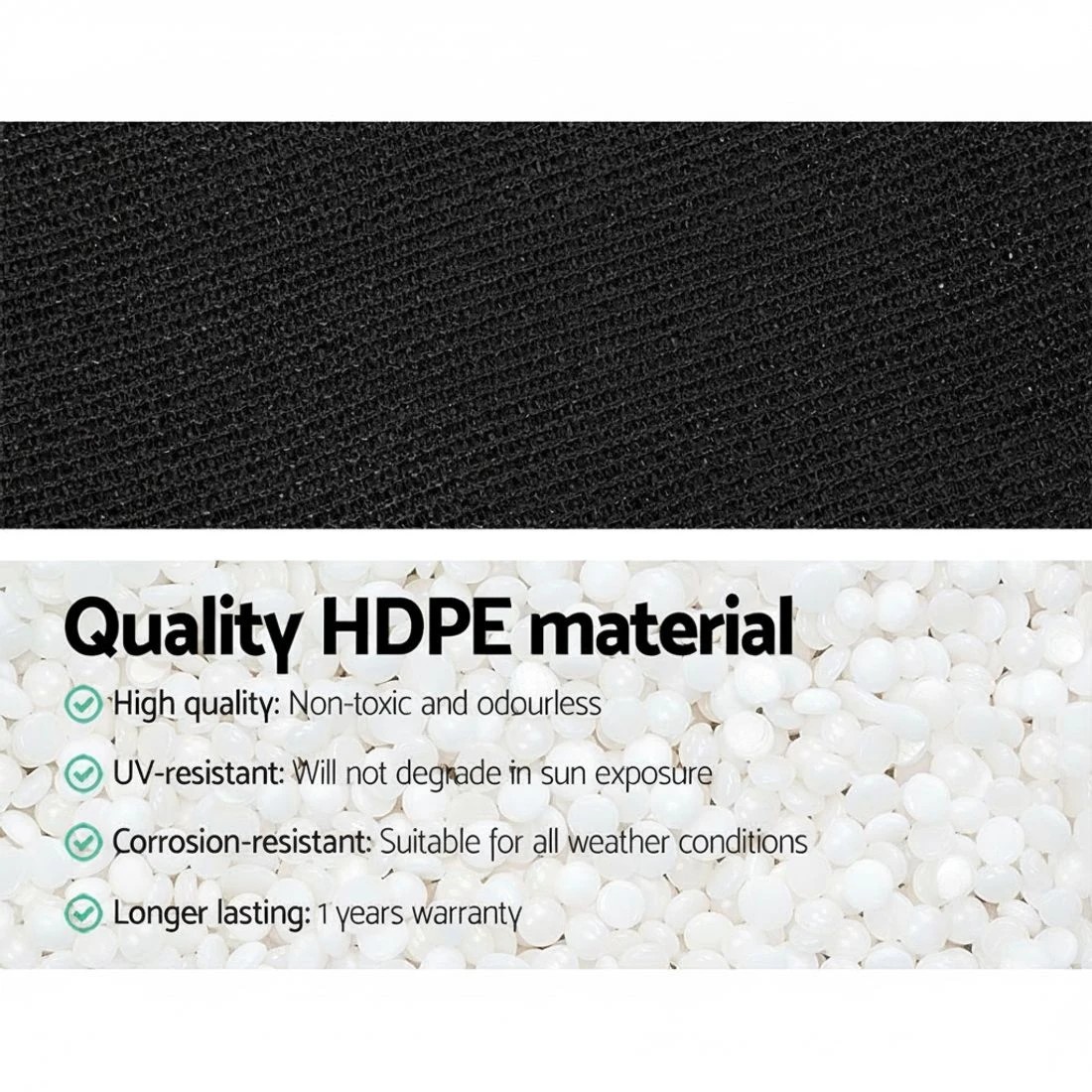 5 Instahut 50% Shade Cloth 1.83x50m Shadecloth Sail Heavy Duty - Black, 5 of 7